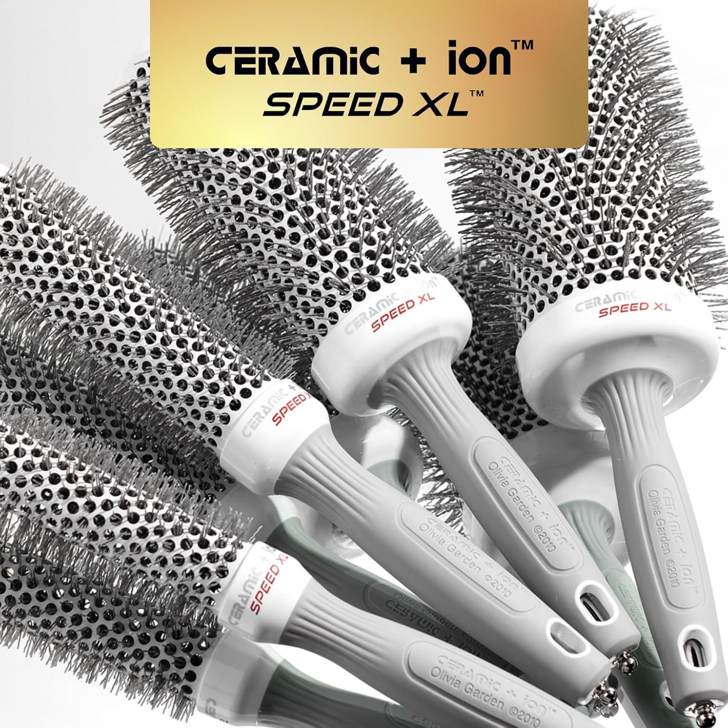 Olivia Garden Ceramic + Ion Speed XL round Brush &ndash; 1 3/4" Extra-Long Thermal Barrel &ndash; Professional Blowout Tool &ndash; CIXL-45 image number 2