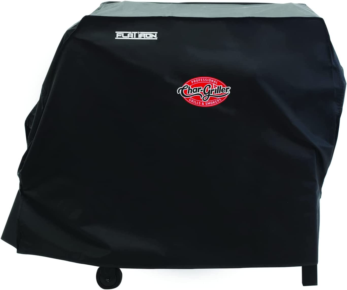 Char-Griller 8175 Flat Iron 2 Burner Outdoor Gas Griddle Grill Cover, Black image number 1