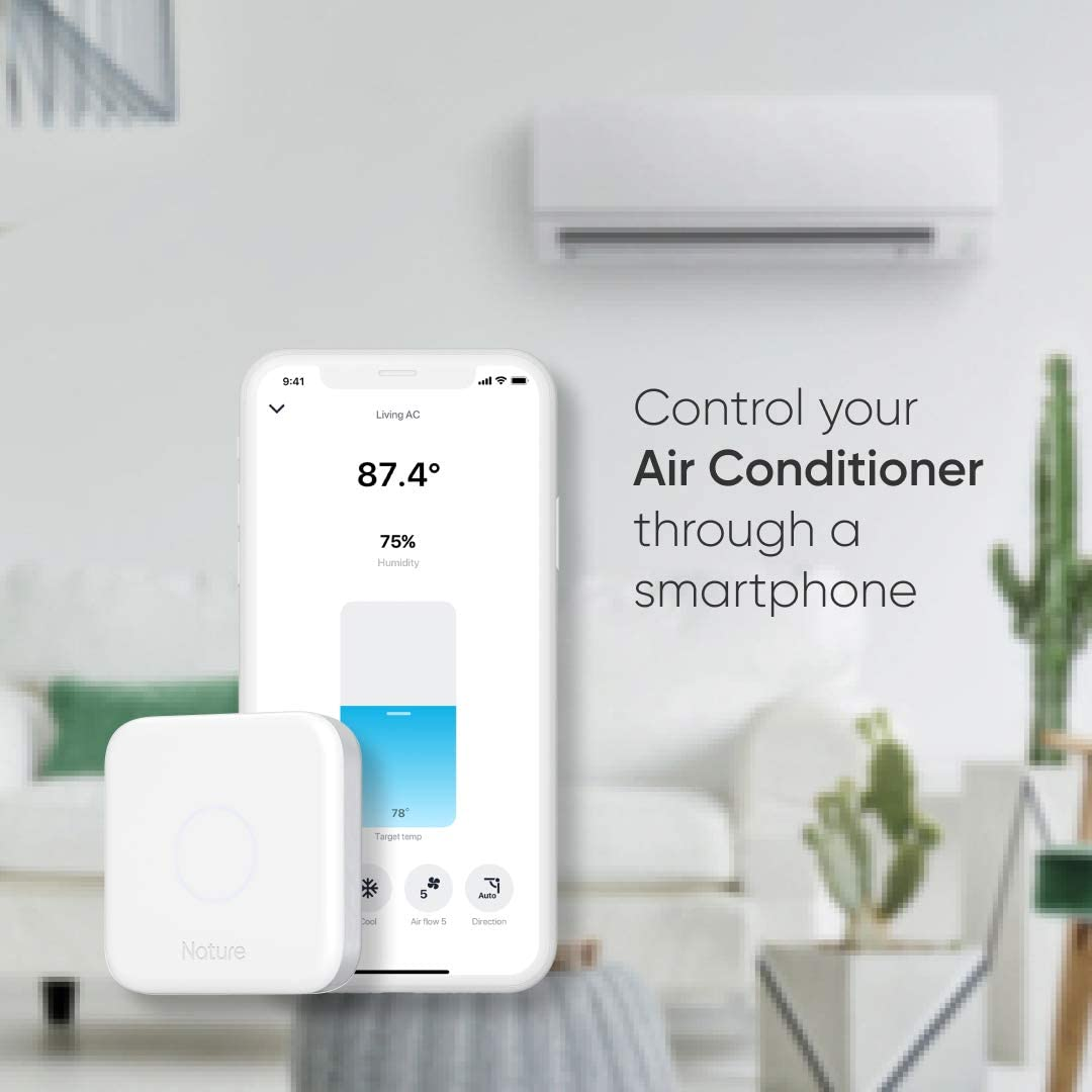 Nature Remo 3 | Smart Universal Remote | Control Air Conditioner, TV, Lighting | Compatible with Alexa, Google Home | Humidty, Light, Motion Sensors Embedded | 2.4 Ghz Wi-Fi Only image number 5