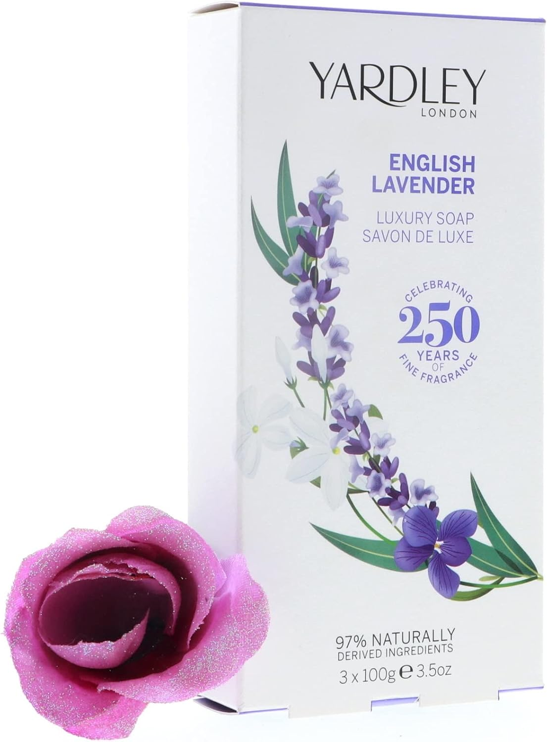 English Lavender by Yardley of London 3 Luxury Soaps image number 1