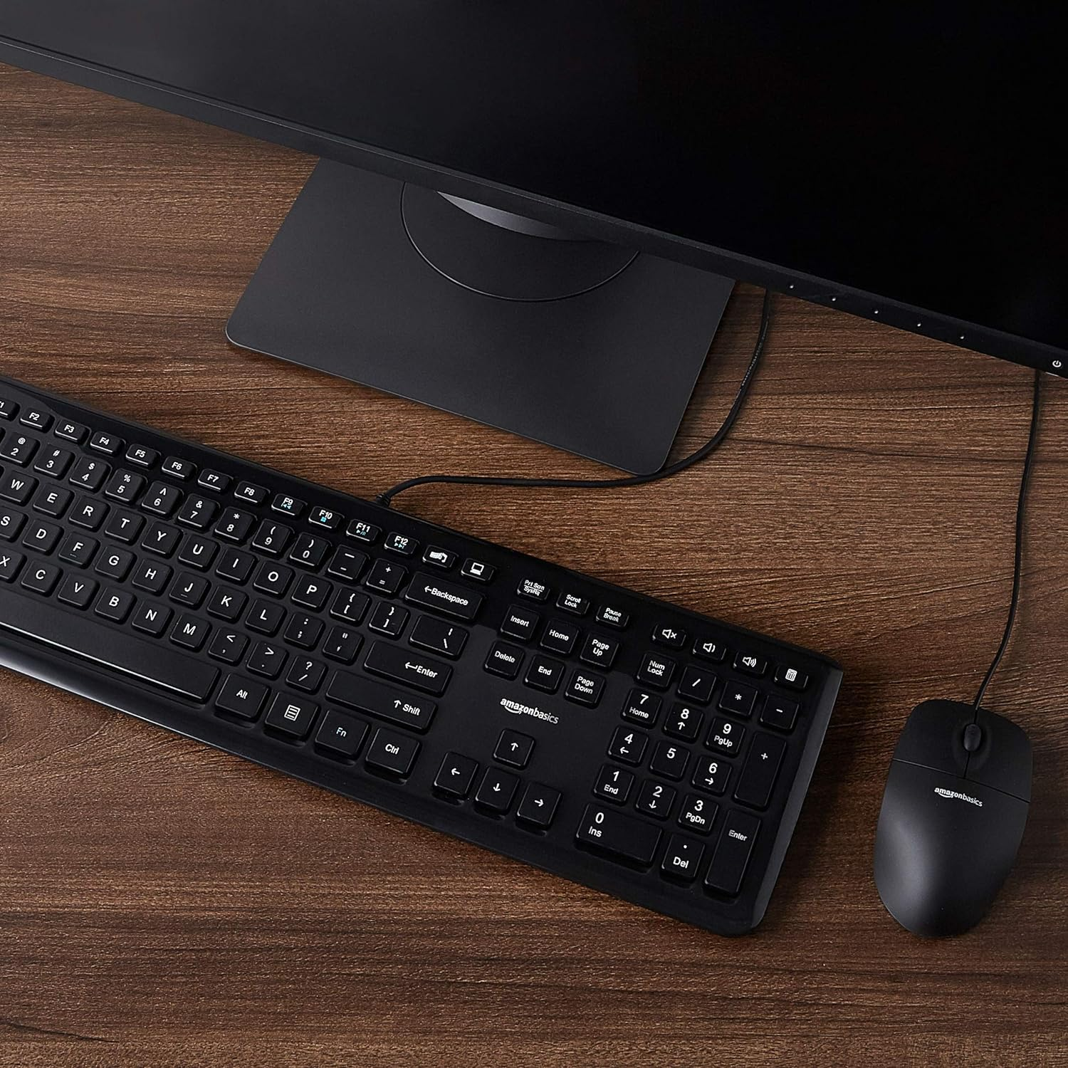 Amazon Basics Wired Keyboard and Wired Mouse Bundle Pack image number 1