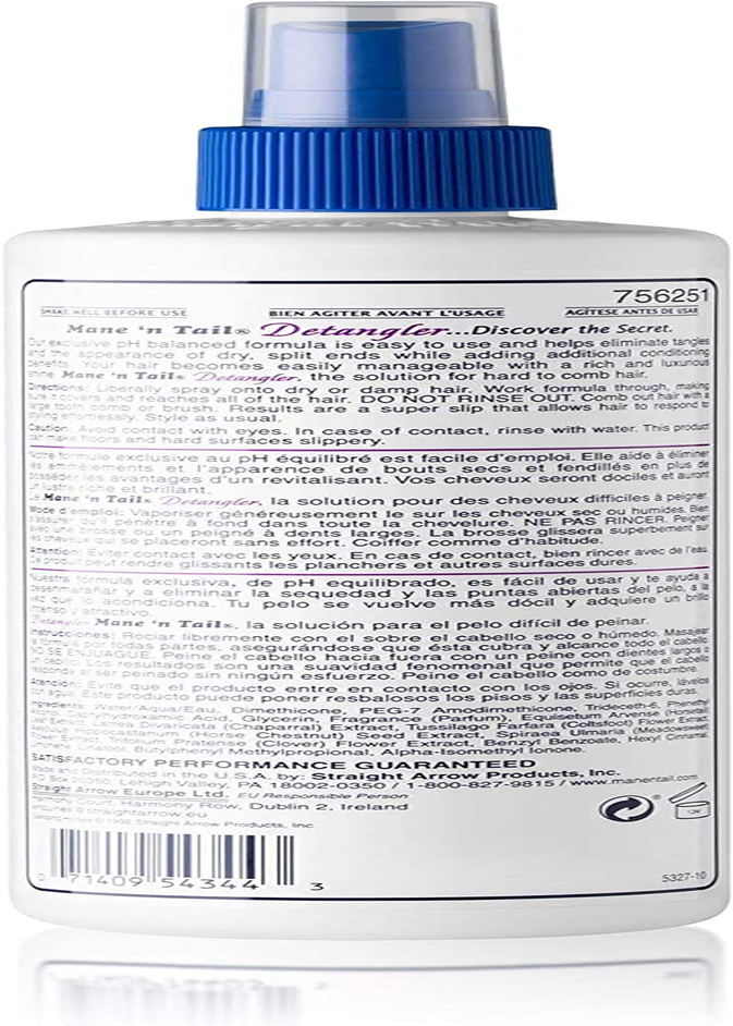 Mane 'N Tail Detangler 12 Oz &ndash; Ph Balanced Formula to Eliminate Tangles, Knots & Split Ends, Adds Shine and Improves Manageability