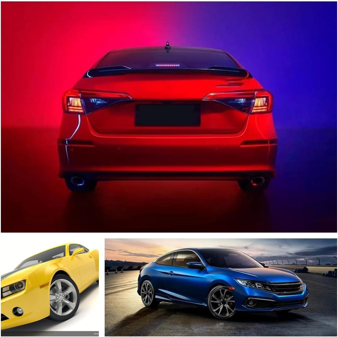 Remote Car Key Fob Replacement Compatible with Honda Civic Jazz CRV Insight Record Fit Frv Key Housings with Key Black (3) image number 4