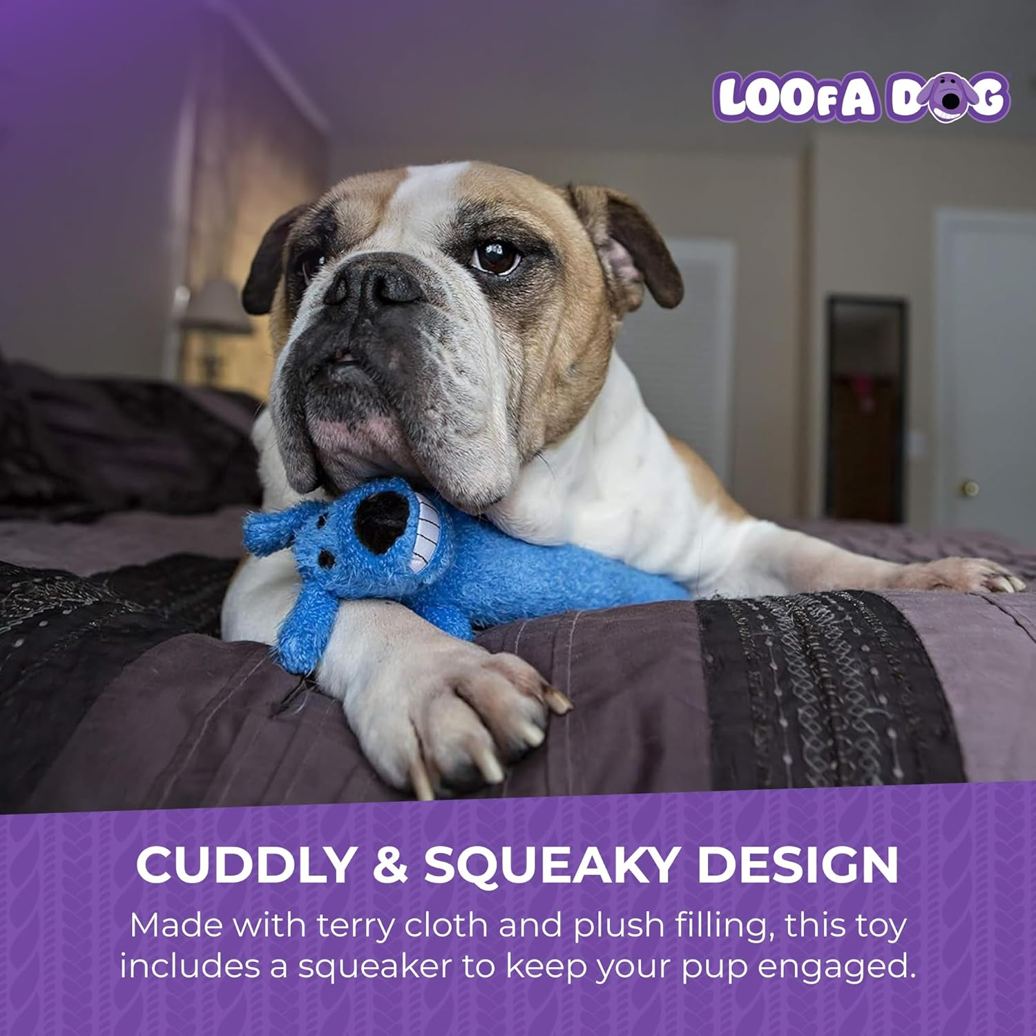 Multipet'S Original Loofa Jumbo Dog Toy in Assorted Colors, 24-Inch image number 6