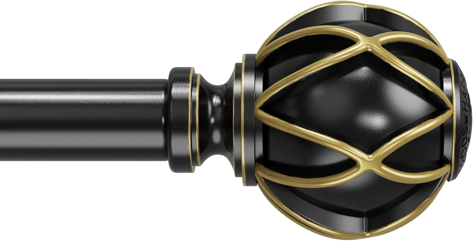 Curtain Rod 300 Cm, 325-Cm Rod, Thick, Adjustable Length Heavy Duty Decorative Finials Diameter 7/8 Inch,Silver