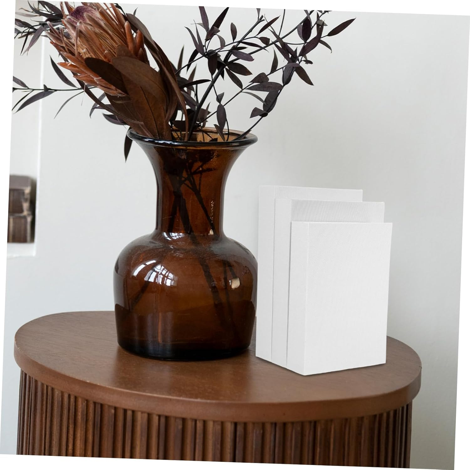 3Pcs Linen Fake Book Storage Box Decorative Antique Faux Books for Modern Home Office Bookshelf Decor Storage Boxes image number 1