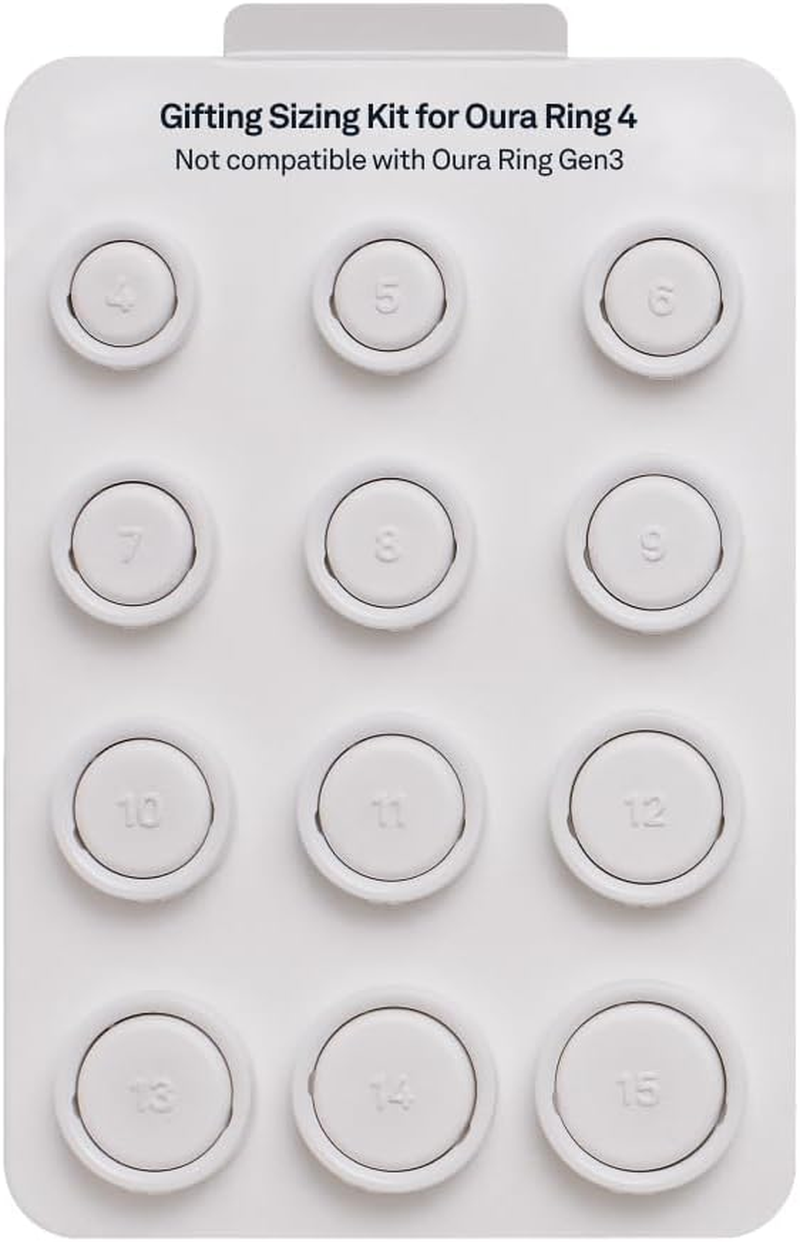 Oura Ring 4 Gifting Sizing Kit - Unique Sizing - Give the Gift of Health image number 5