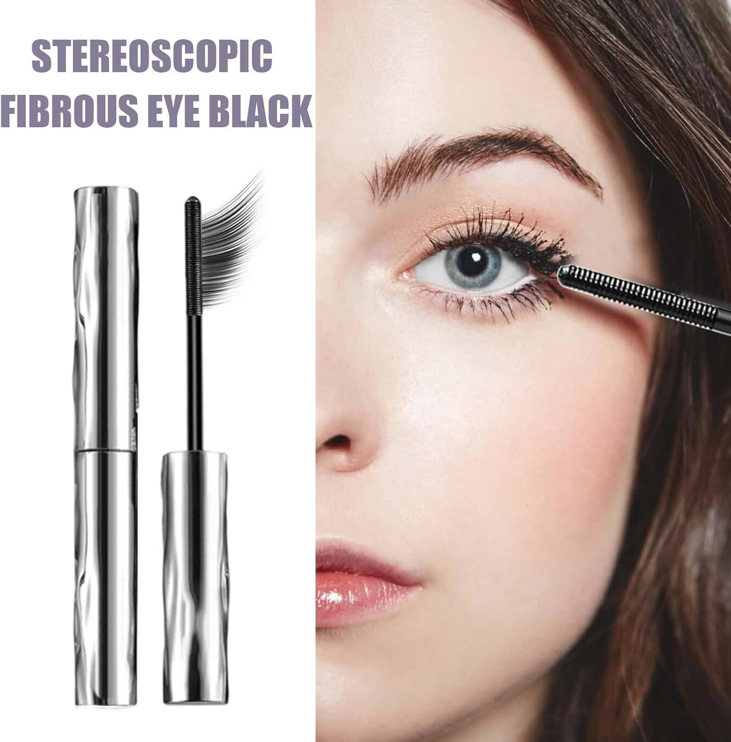 Waterproof Iron Wand Mascara for Fine Short Eyelashes - Telescopic Tubing Mascara Black for Length - Smudge Proof No Flaking No Clumping Curling and Lash Lift Effect, Hypoallergenic (8 PCS) image number 1