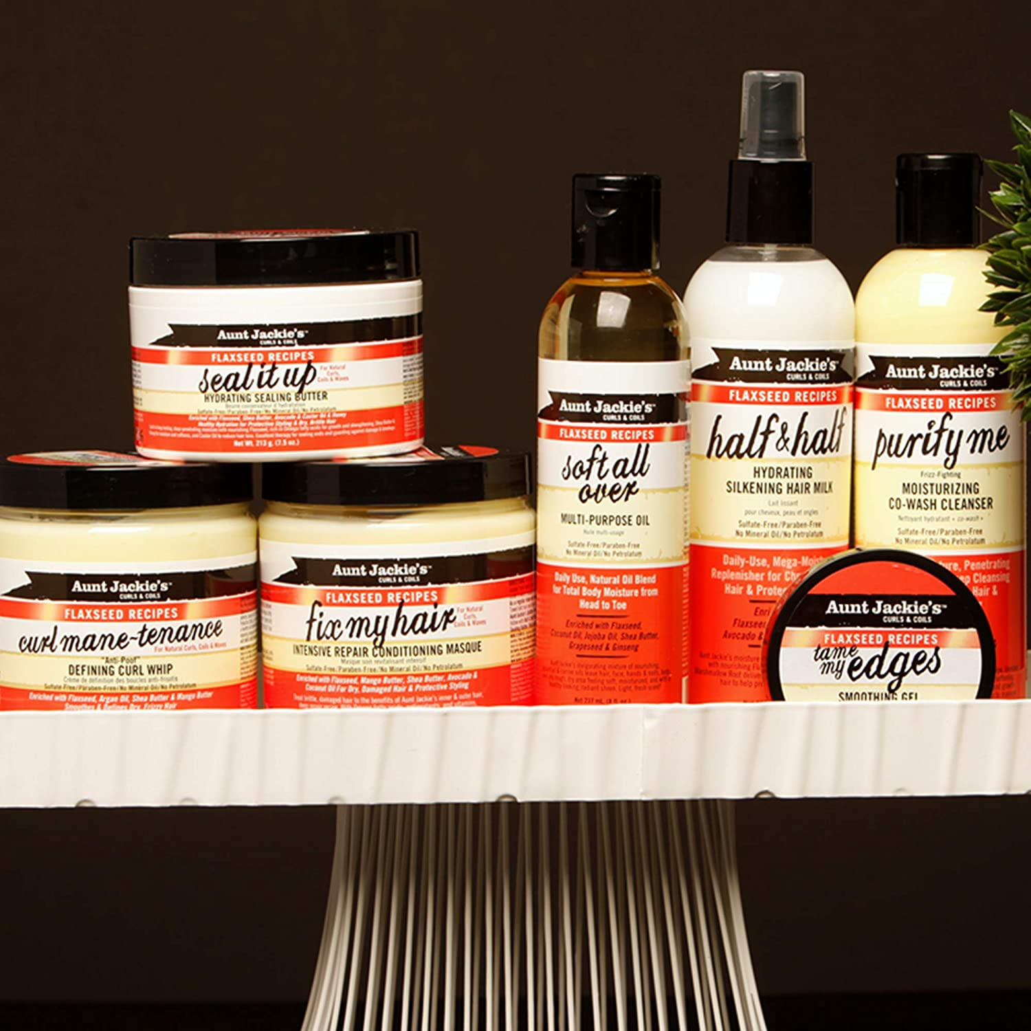 Aunt Jackie'S Flaxseed Recipes Seal It Up, Hydrating Sealing Butter, Helps Prevent and Repair Damaged Hair, 7.5 Ounce Jar image number 1