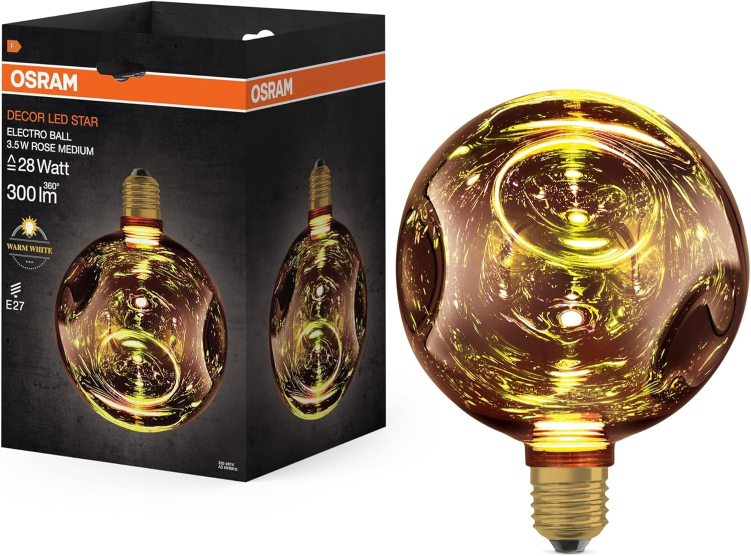 OSRAM Decorative LED Lamp in Electric Glass in Electric Glass Medium Rose image number 5