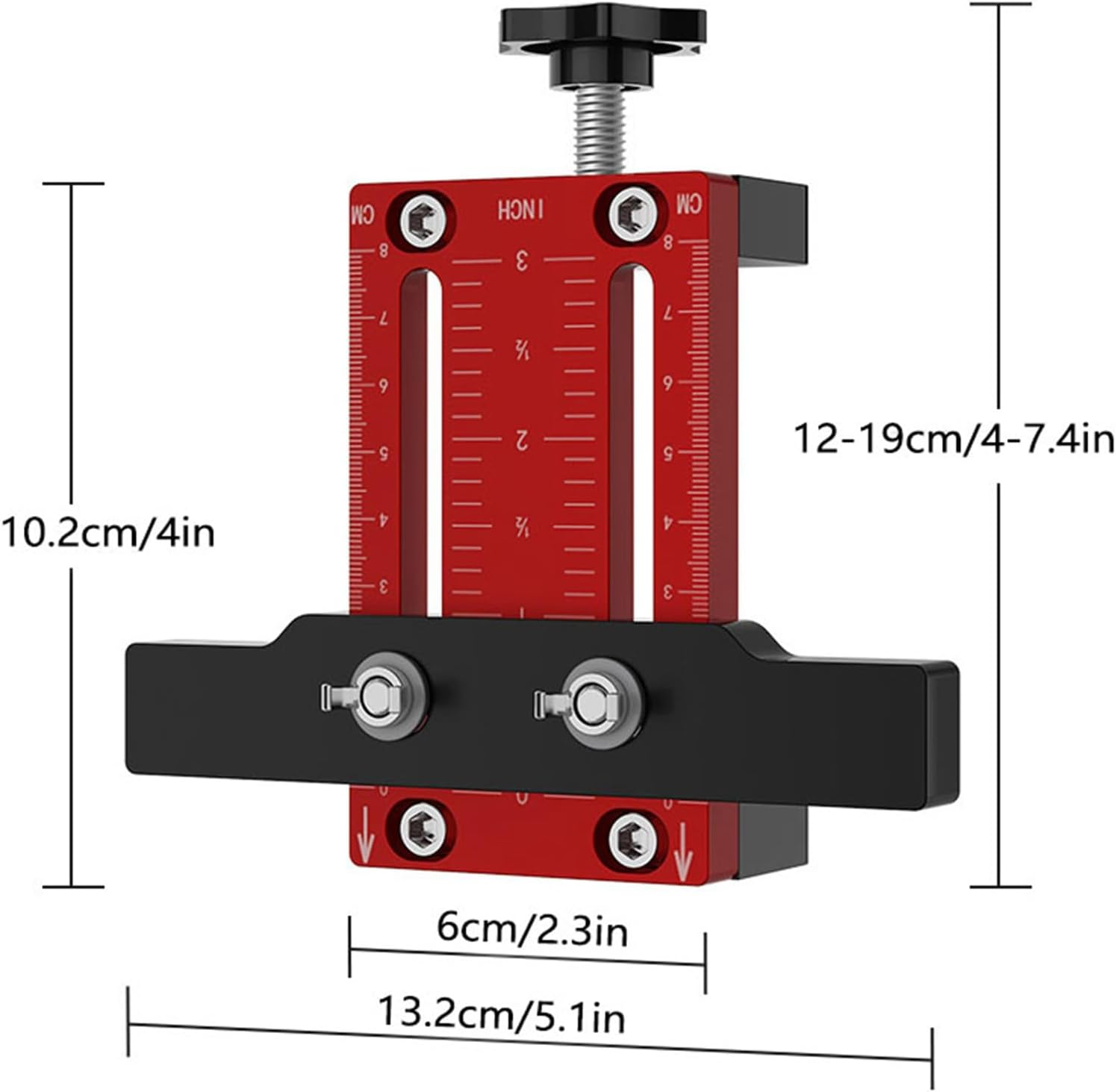 Cabinet Door Installation Positioner, Mounting Jig for Installing Cabinet Doors, Adjustable Aluminium Alloy Cabinet Door Positioning Tool, for Most Cabinet Doors image number 4