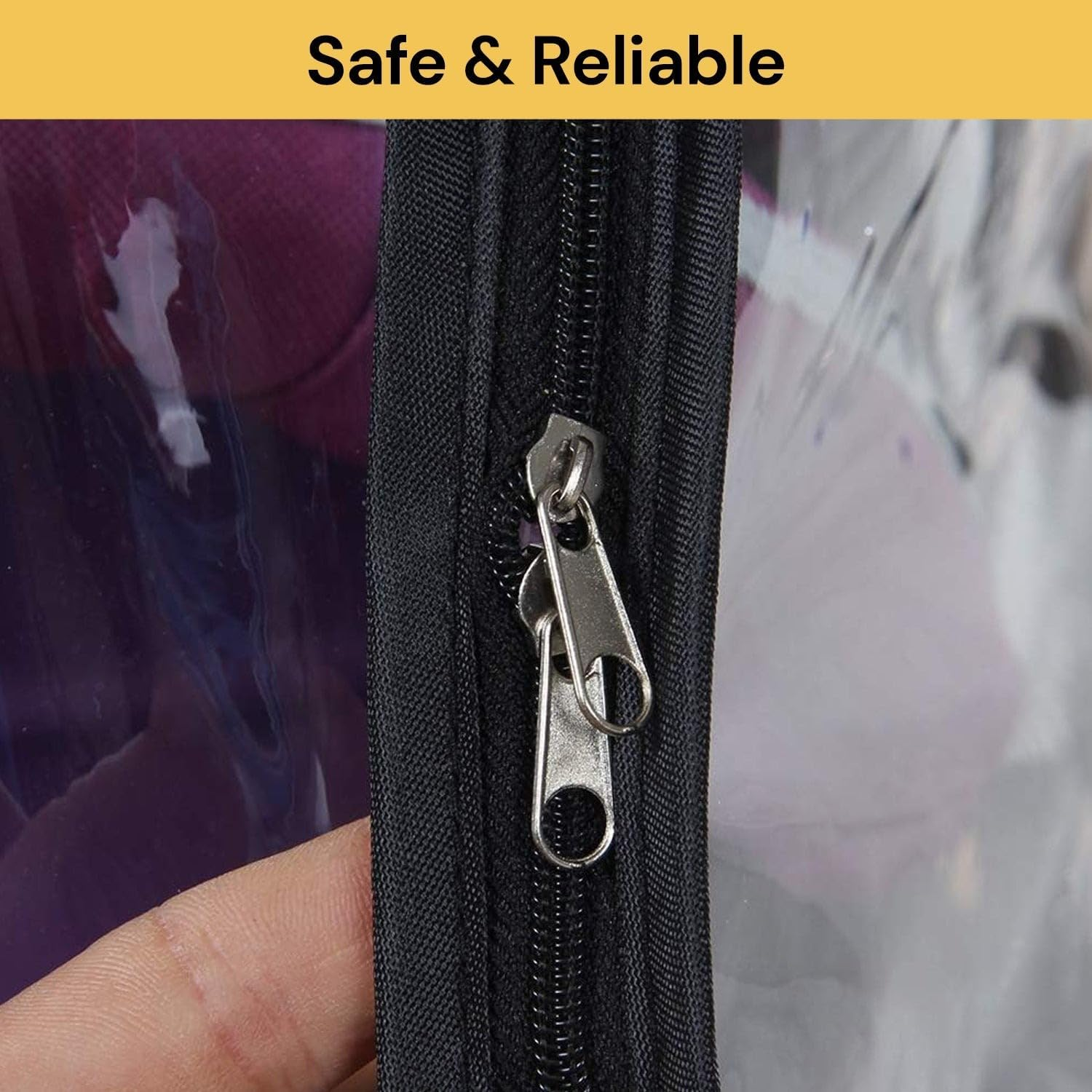 Universal Stroller Rain Cover for Pushchair, Pram Rain Cover with Convenient Window Opening & Transparent Enhanced Waterproof for Pram Snow Wind, Fits Most Prams Baby Bugg image number 3