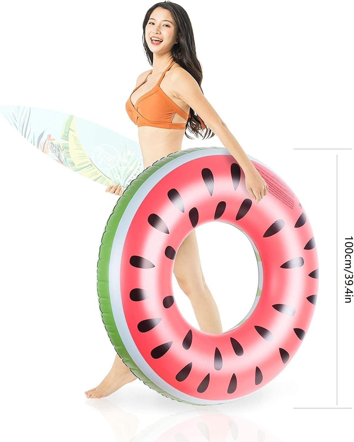 Schwimmreifen F&uuml;r Erwachsene, Schwimmring Donut Aufblasbarer Schwimmring 120Cm, Sommer Wasser Spielzeuge Schwimm Pool Ring image number 3
