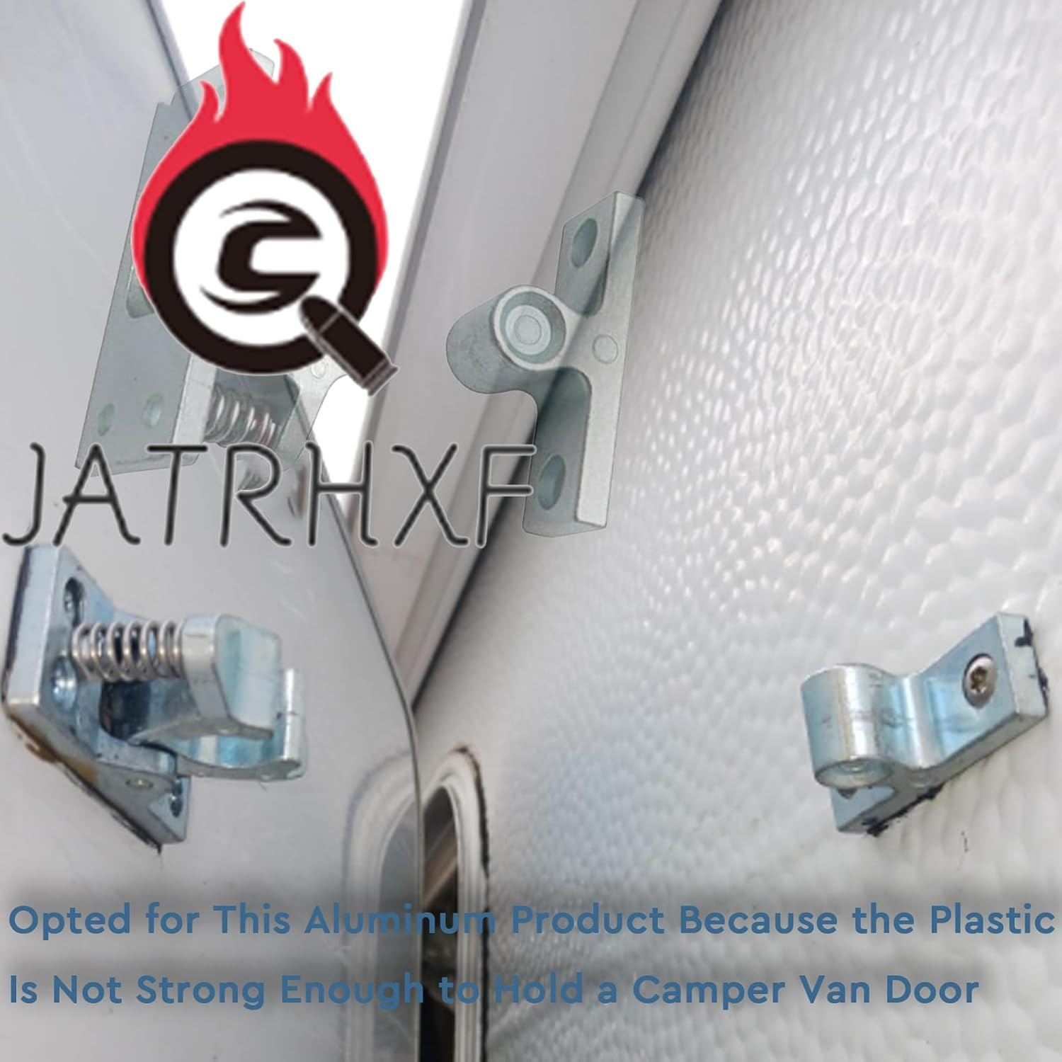 RV Double Roller Catch Trailer Door Latch, Cabinet Latches Double Roller Buckle, Zinc Alloy for Garden Bedroom Living Room Boat Door Garage (4 Pcs)