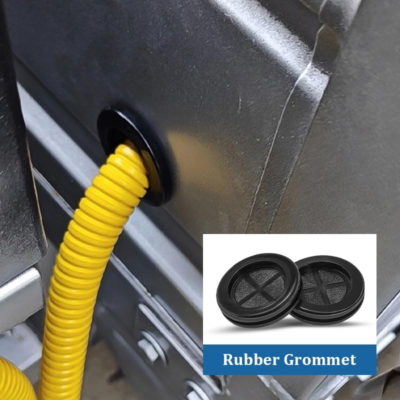Rubber Grommets 20-Pack - Edge Protector for Cable Management in Automotive/Workshop/Server Cabinets image number 2