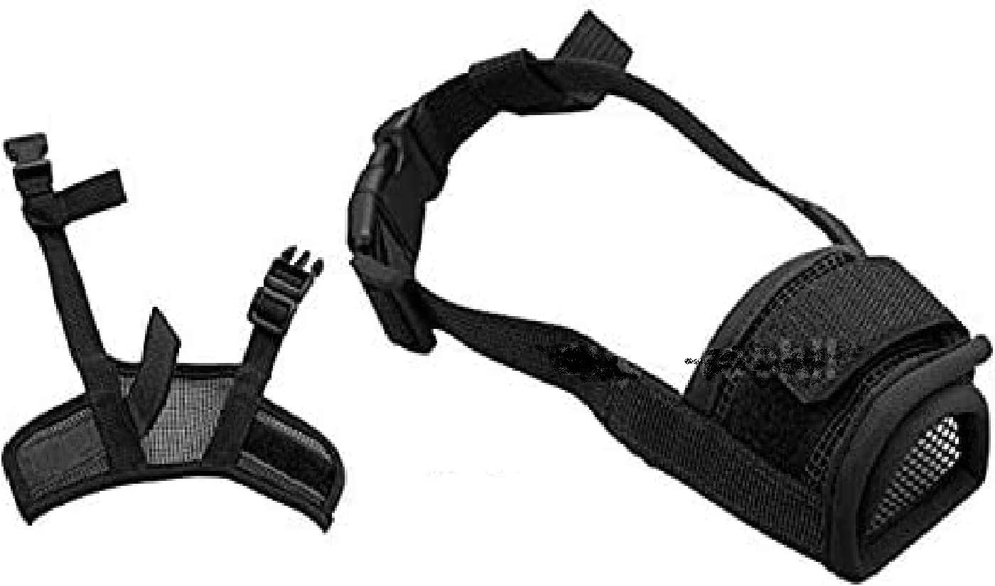 Dog Muzzles Muzzles for Dog, Best to Prevent Biting, Chewing and Barking Anti-Biting Barking Muzzles Adjustable Dog Mouth Cover or Small Medium Large Extra Dog (Large, Black) image number 6