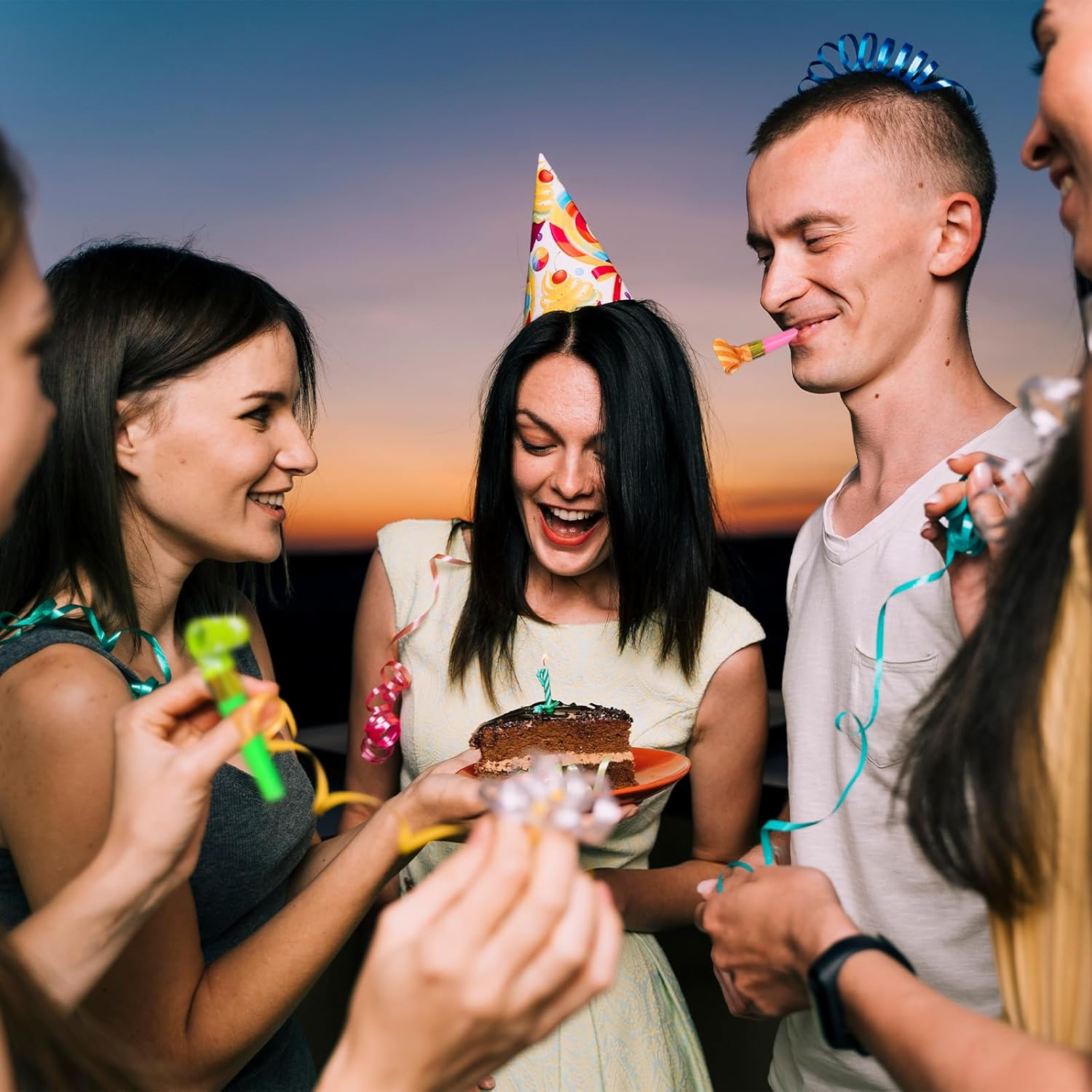 TEAONE Blowout Toys, 30 PCS Party Noisemakers for New Years, Party Favors (Random Styles) image number 4