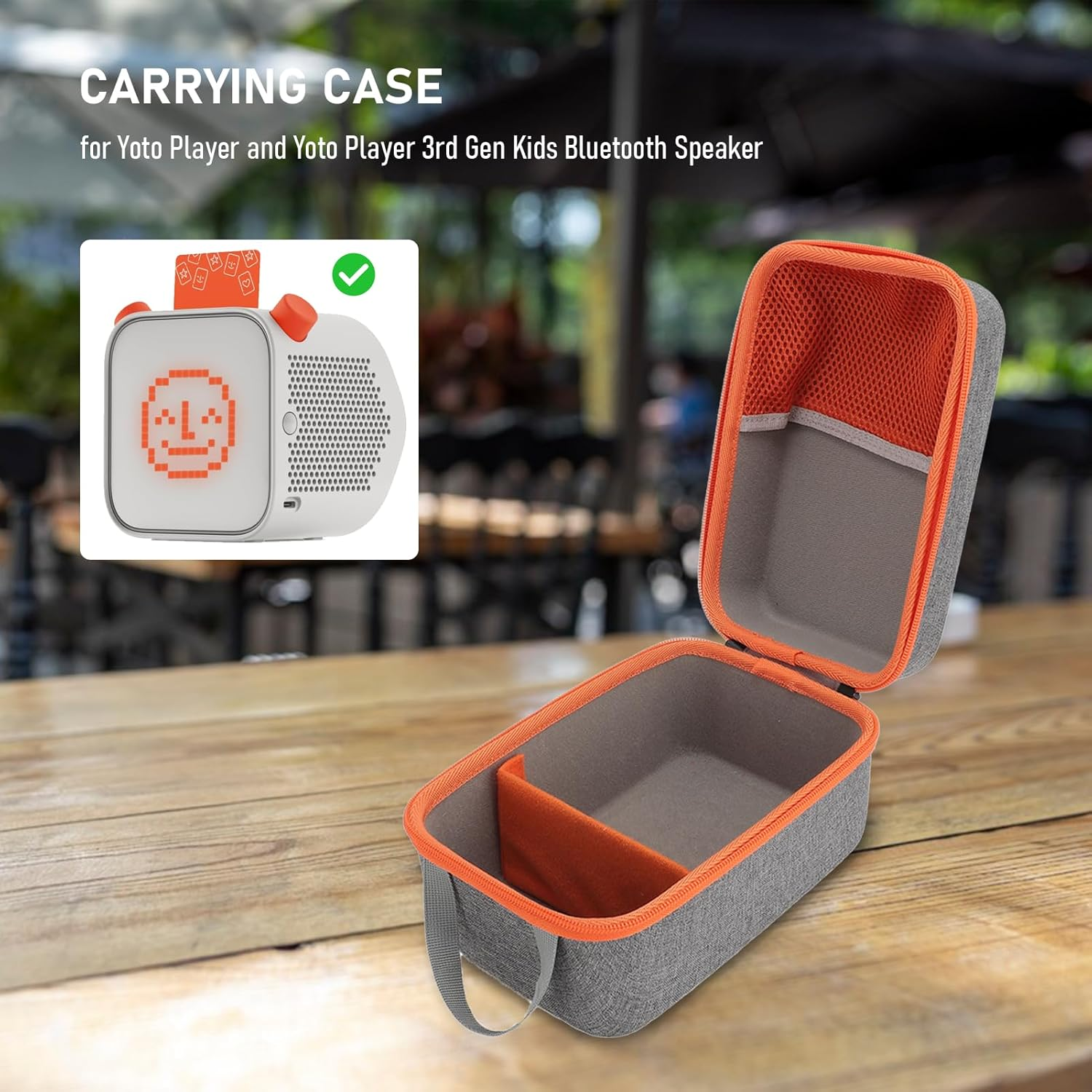 Hard Case for Yoto Player and Yoto Player 3Rd Gen Kids Bluetooth Speaker, Protective Travel Storage Case, Hard Shell Carrying Case image number 4