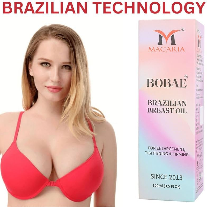 Bobae Brazilian Breast Plumping Enlargement Oil- Bust Breast Enlargement Oil- Shaping Perfection Breast Oil Massage Breast Firming Tightening Big Boobs Bigger Bust for Women