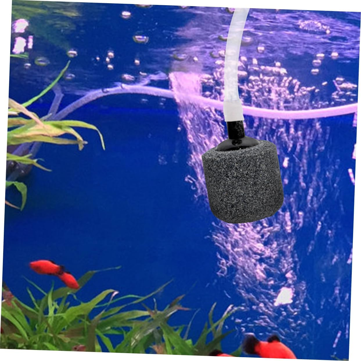 ROMISBABA 10Pcs Aquarium Air Stones for Fish Tank Mute Bubble Diffuser for Freshwater Seawater Oxygen Stones for Hydroponics Aquarium Decoration Pet Health Unique Aquatic Landscape image number 5