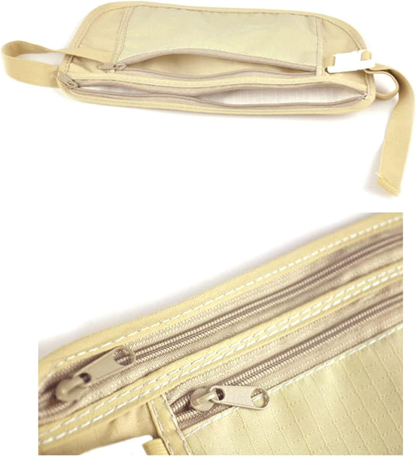 YIGZYCN Thin Money Belt Safe Travel Money Belt Bag Hidden Blocking Wallet Anti-Theft Pack image number 5