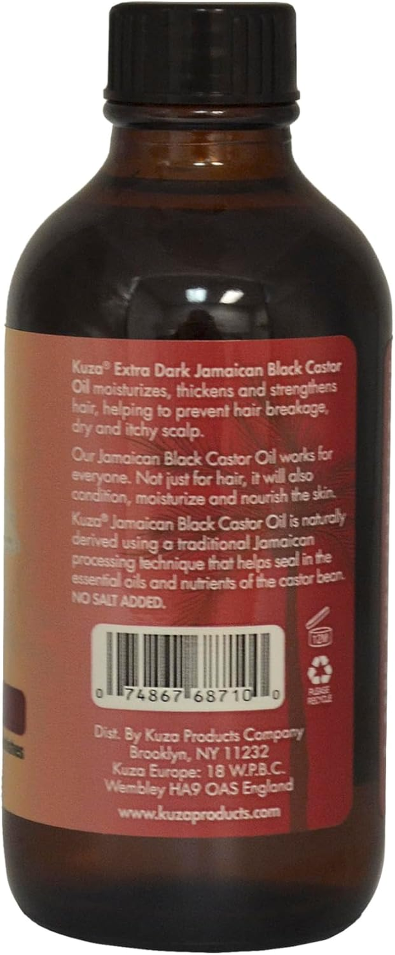 Kuza Naturals Extra Dark Jamaican Castor Oil, Black image number 3