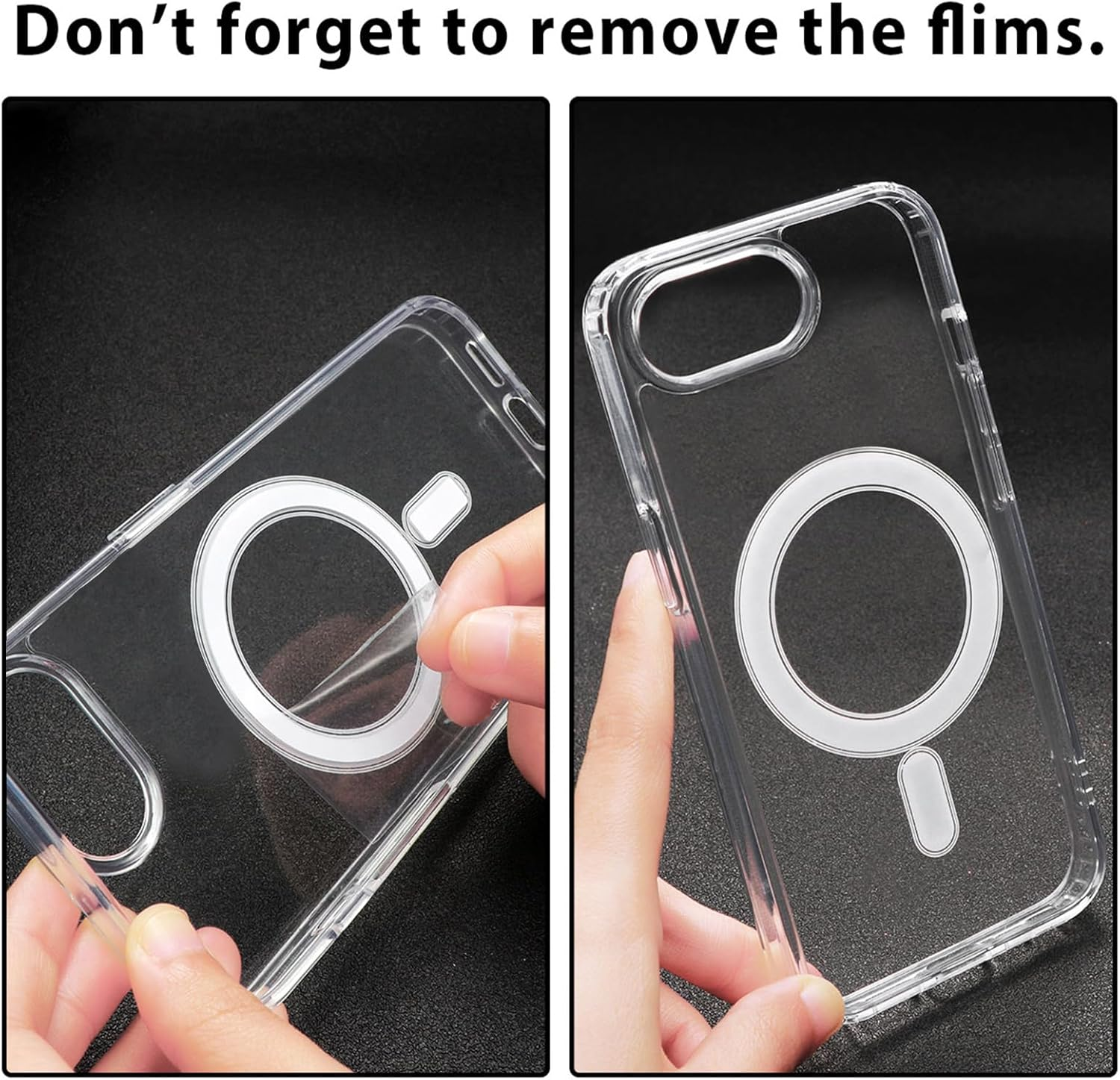 Saqmkil Magnetic Mobile Phone Case for Iphone 16E/Se 4/SE 2025 6.1 Inch Case, Compatible with Magsafe, Transparent Aesthetic Pattern Leopard Girl Case, Soft Silicone TPU Shockproof Protective Cover image number 1