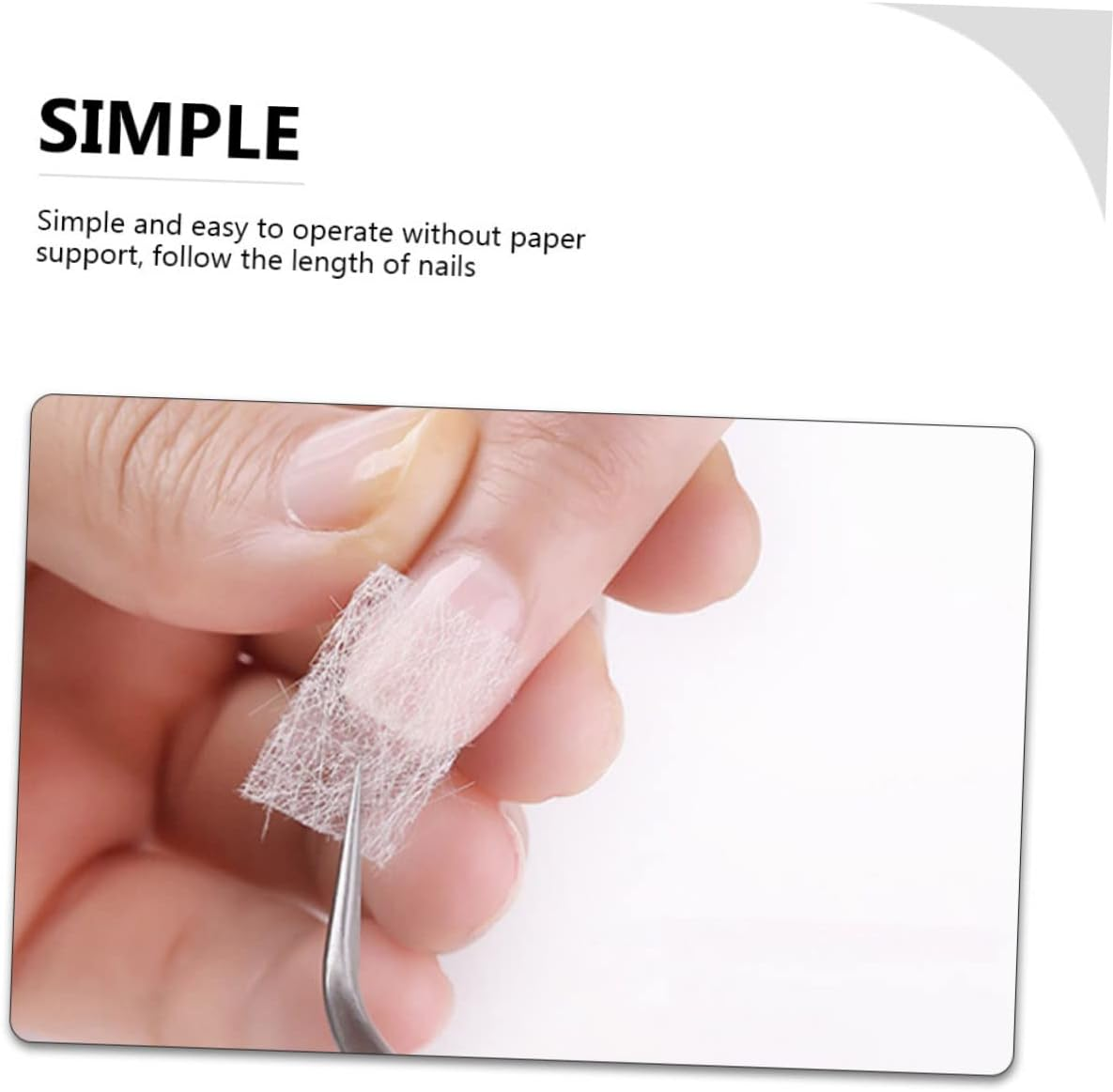 Minkissy Fiberglass Nail Repair Kit 60Pcs Professional Nail Extension Fiber Sheets Random Style image number 3