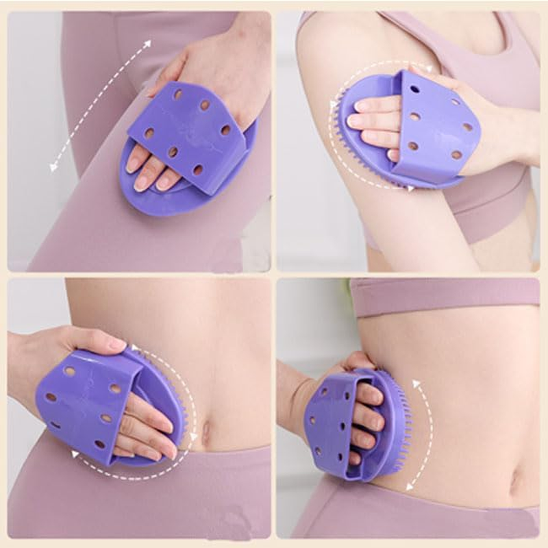 Limcryspp 2 Pcs Meridian Massage Comb, Soft Rubber Body Massager for Full-Body Relaxation, Anti-Cellulite Shaping Tool with Non-Scratch Teeth, Handheld Lymphatic Drainage Massager for Legs Thighs and Back image number 6