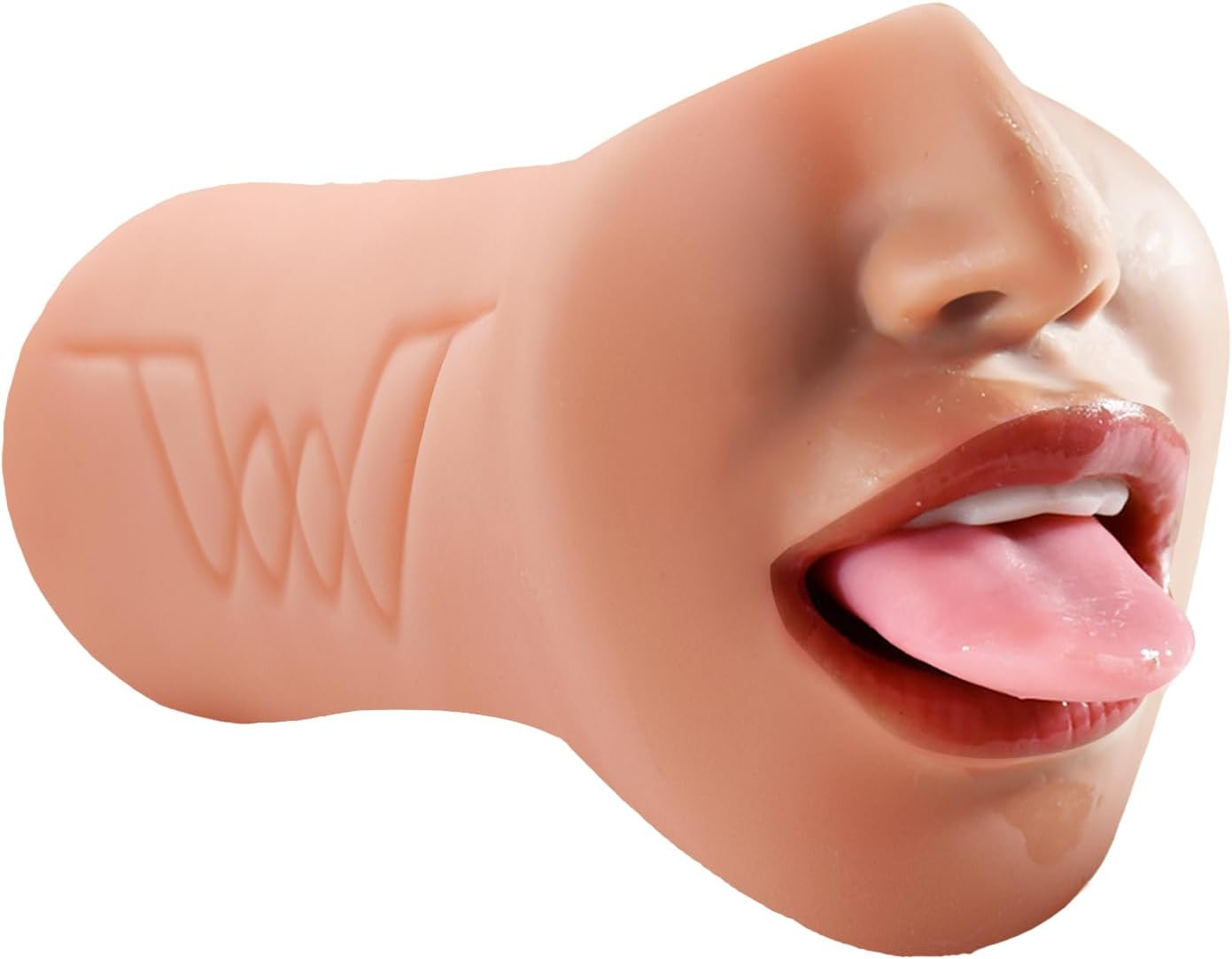 3 in 1 Pocket Pussy Male Masturbators with Lifelike Face, Sex Doll with Realistic Textured Mouth Vagina and Tight Anus, Masturbator Deep Throat Oral Adult Sex Toys (Wheat)