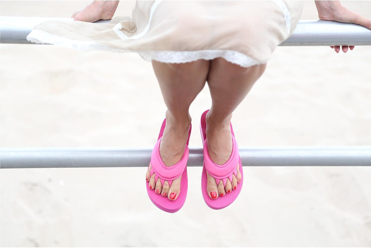 Pedi Couture Sandals, XL Size 41+, Lightweight Women'S Sandals with Toe Separator, Shower Slippers, Toe Mules, Leisure, Bath, Sauna Shoes, Spa, Pedicure image number 5