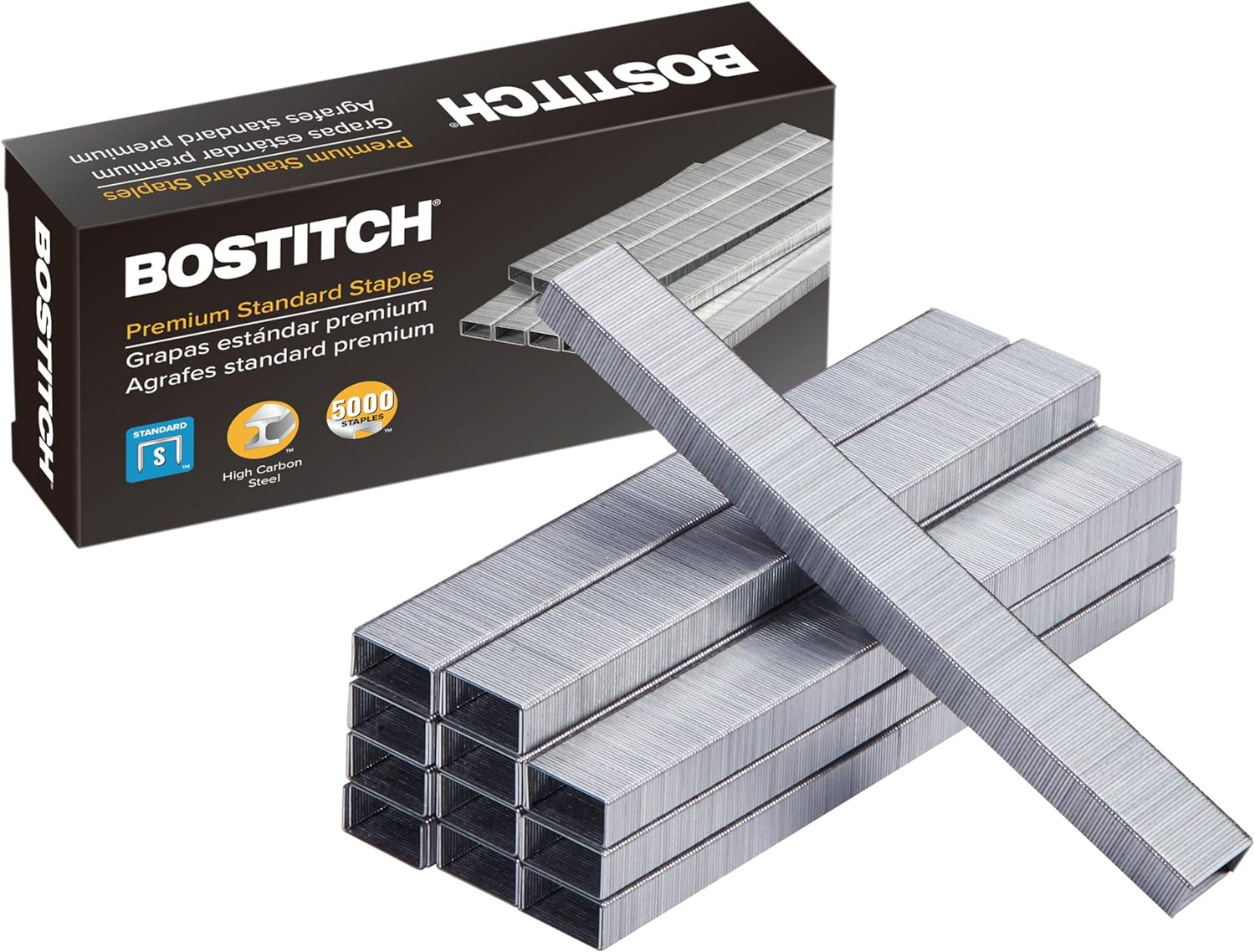 Bostitch Office Premium Standard Staples, 1/4" Full Strip, Box of 5,000 Staples image number 2