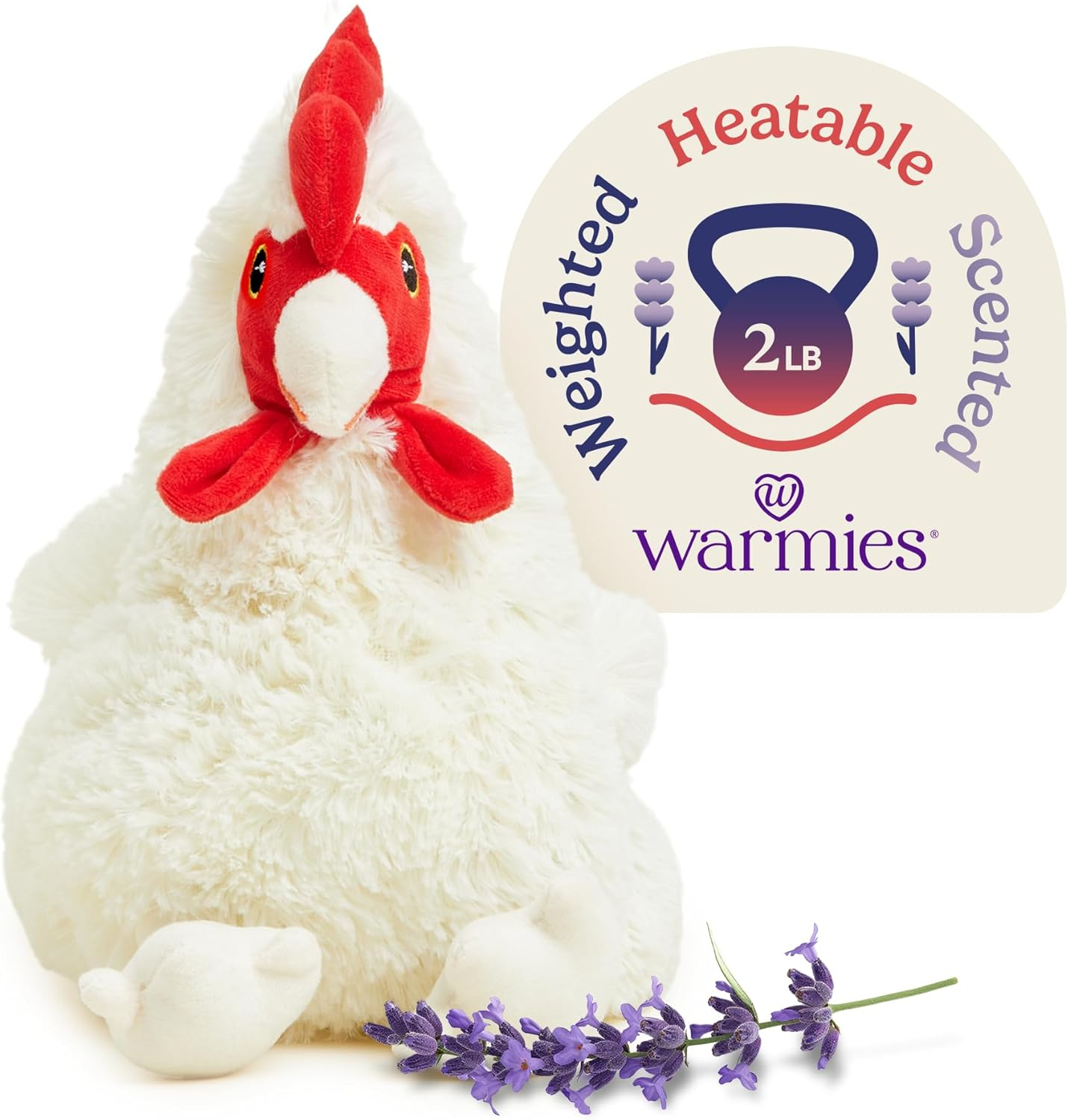 Intelex Warmies Microwavable Plush Cuddly 13" Chicken image number 3