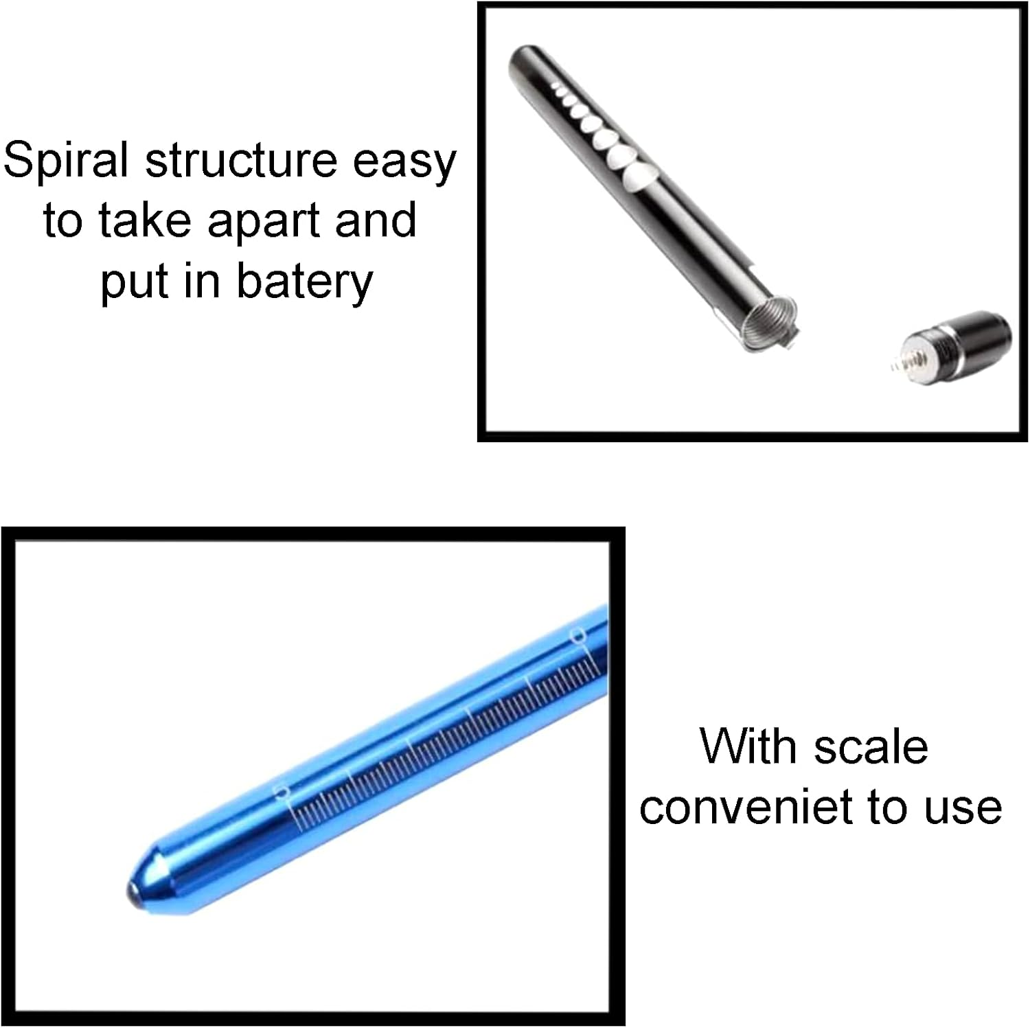 Rylaxzon Medical Pen Torch with Pupil Gauge & Clip | Ideal for Doctors, Nurses, & Medical Students | Clinical First Aid Pocket Light for OSCE Exams and Nursing Practice image number 1