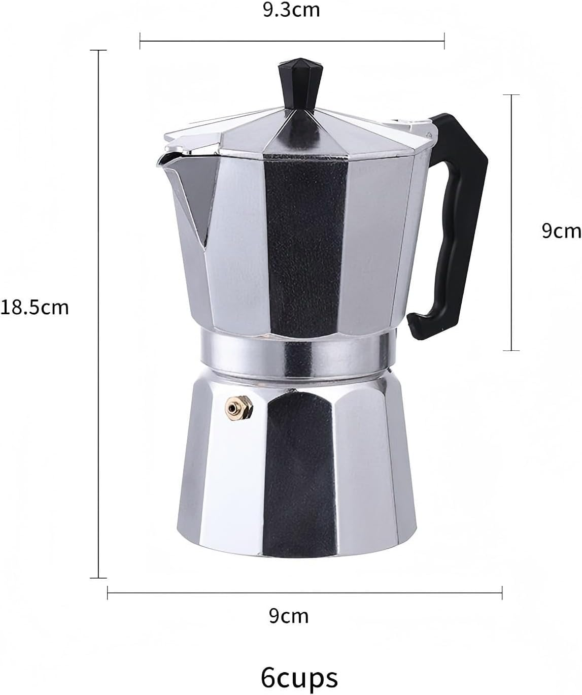 Tongke Moka Coffee Pot Maker, Aluminium Espresso Maker for Camping, Stovetop & Gas Hob - Compact Italian Style Coffee Maker, Easy Clean & Gift Ready (6-Cup) image number 5