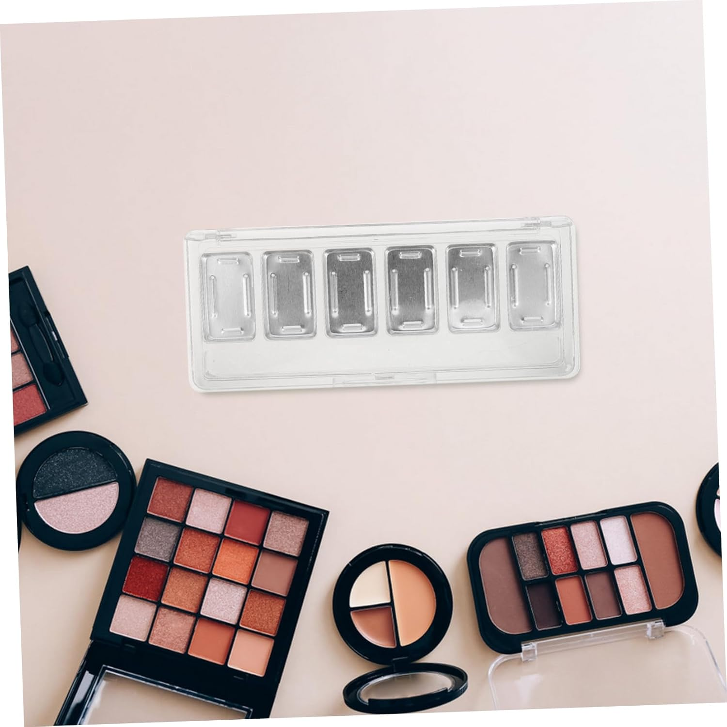 GANAZONO 3 Sets Empty Box for Eye Shadow Contouring Eye Shawdow Makeup Depotting Palette Kit Empty Eyeshadow Palette with Pans Eyeshadow Pan Transparent Acrylic image number 6