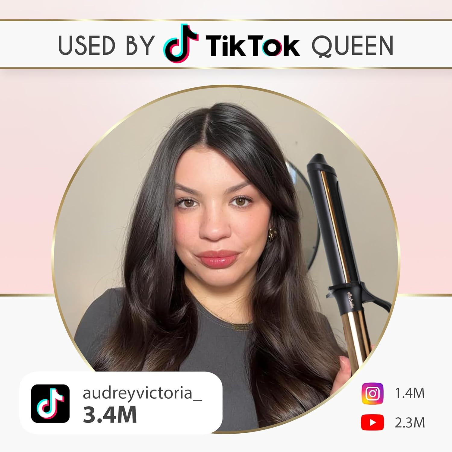 ELLA BELLA&reg; Curling Iron 1.25" &bull; Professional Hair Curler &bull; 1.25 Inch Curling Iron &bull; Ceramic Curling Irons &bull; Transform Your Look in Seconds &bull; Suitable for All Hair Types &bull; Say Goodbye to Heat Damage image number 5