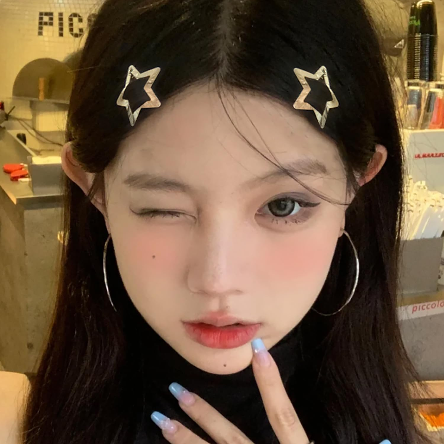 20 Star Shaped Hair Claws Metal Spring Clip Hair Clips Cute Headwear Y2K Hair Accessories image number 2