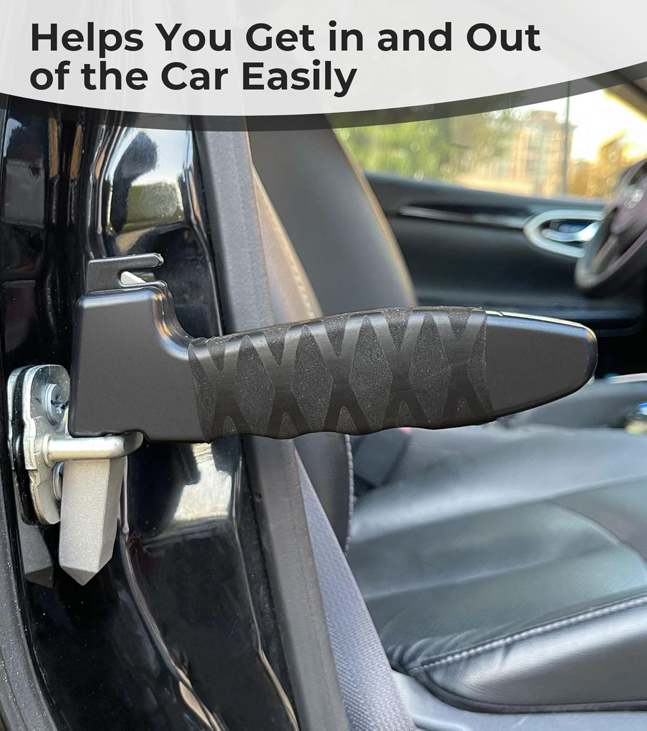 Car Handle Assist for Elderly Car Door Handle for Elderly Auto Portable Vehicle Support Handle and Handicapped Car Handle for Easy Exit Handle for Car Black1