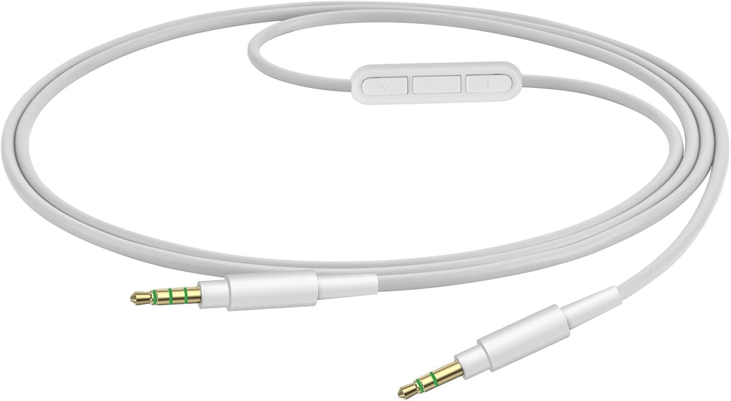 Geekria Audio Cable with Mic Compatible with Skullcandy Hesh Evo/3, Crusher Evo Headphones Cable, 3.5Mm to 3.5Mm Replacement Stereo Cord with Inline Microphone and Volume Control (4 Ft/1.2M) - White image number 5
