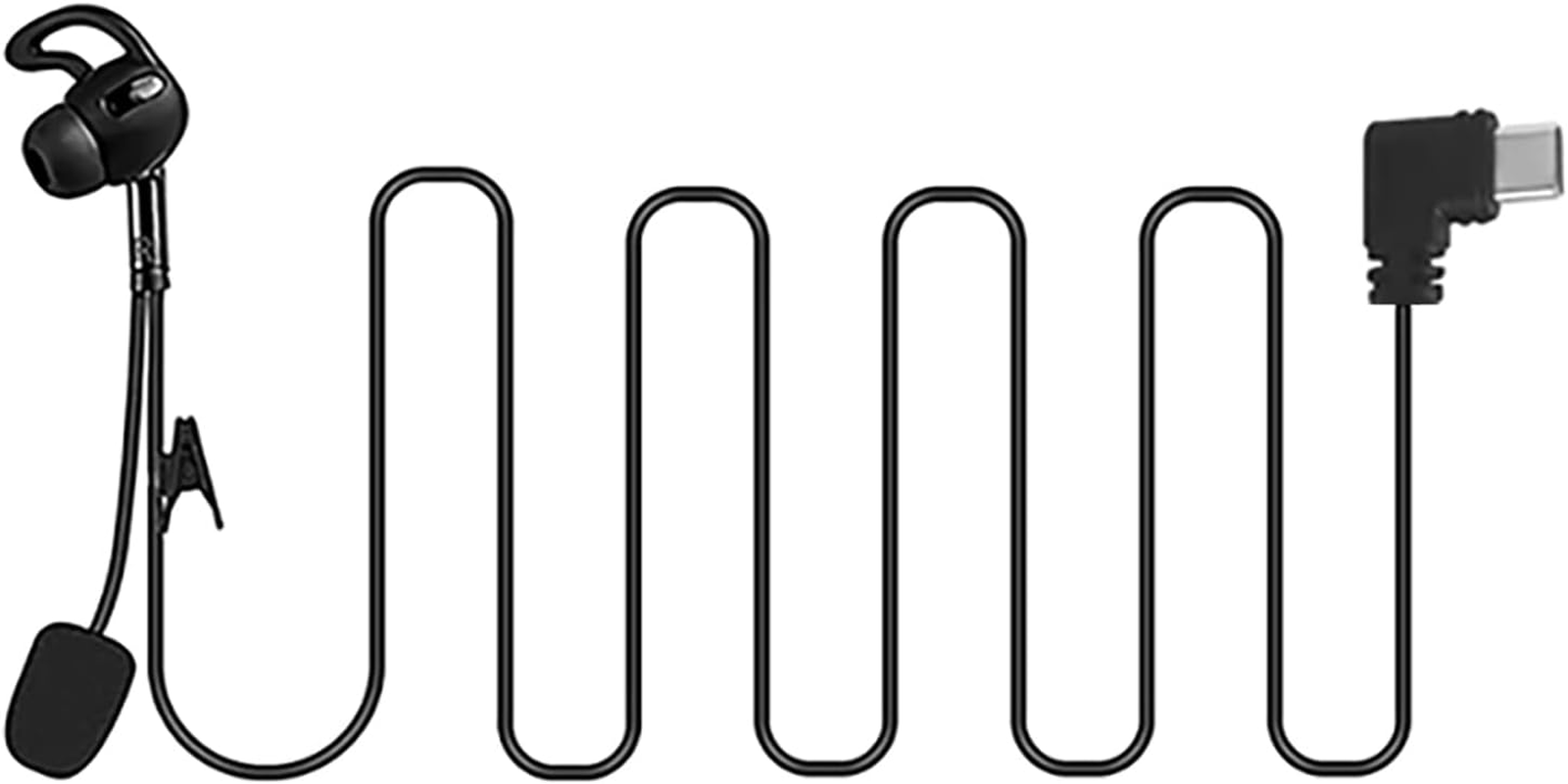 EJEAS Football Referee In-Ear Headphones Type C for V6C/V4C plus Referee Intercom (Left Ear)