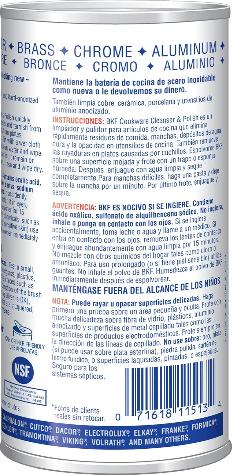 Bar Keepers Friend Superior Cookware Cleanser & Polish | 12-Ounces | 1-Unit