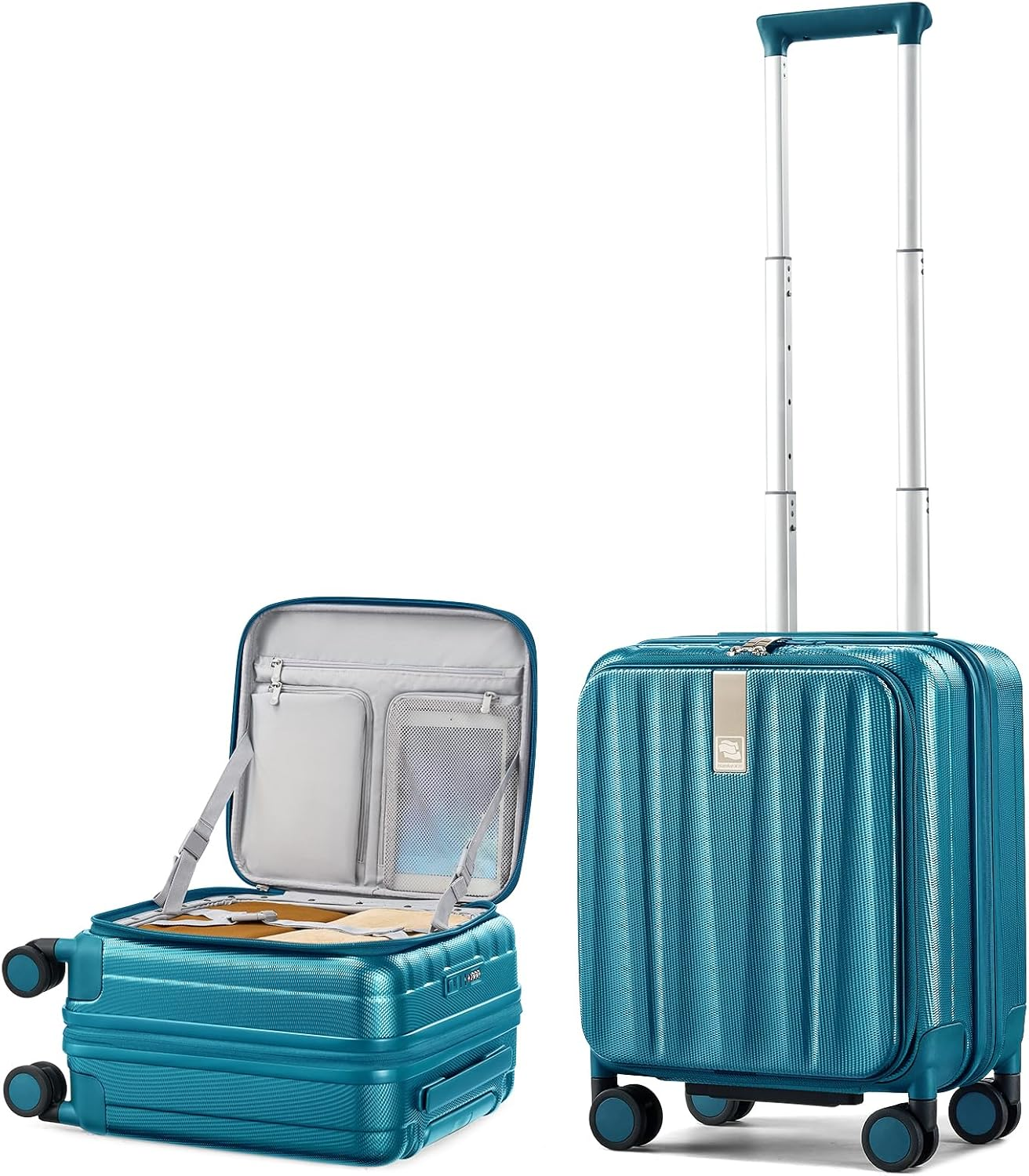 Hanke 26 Inch Expandable Luggage Top Opening Checked Bag Luggage Hard Shell Suitcases with Wheels Lightweight Travel Luggage Heavy Duty Luggage Suitcase with Lock for Woman Men-Grey