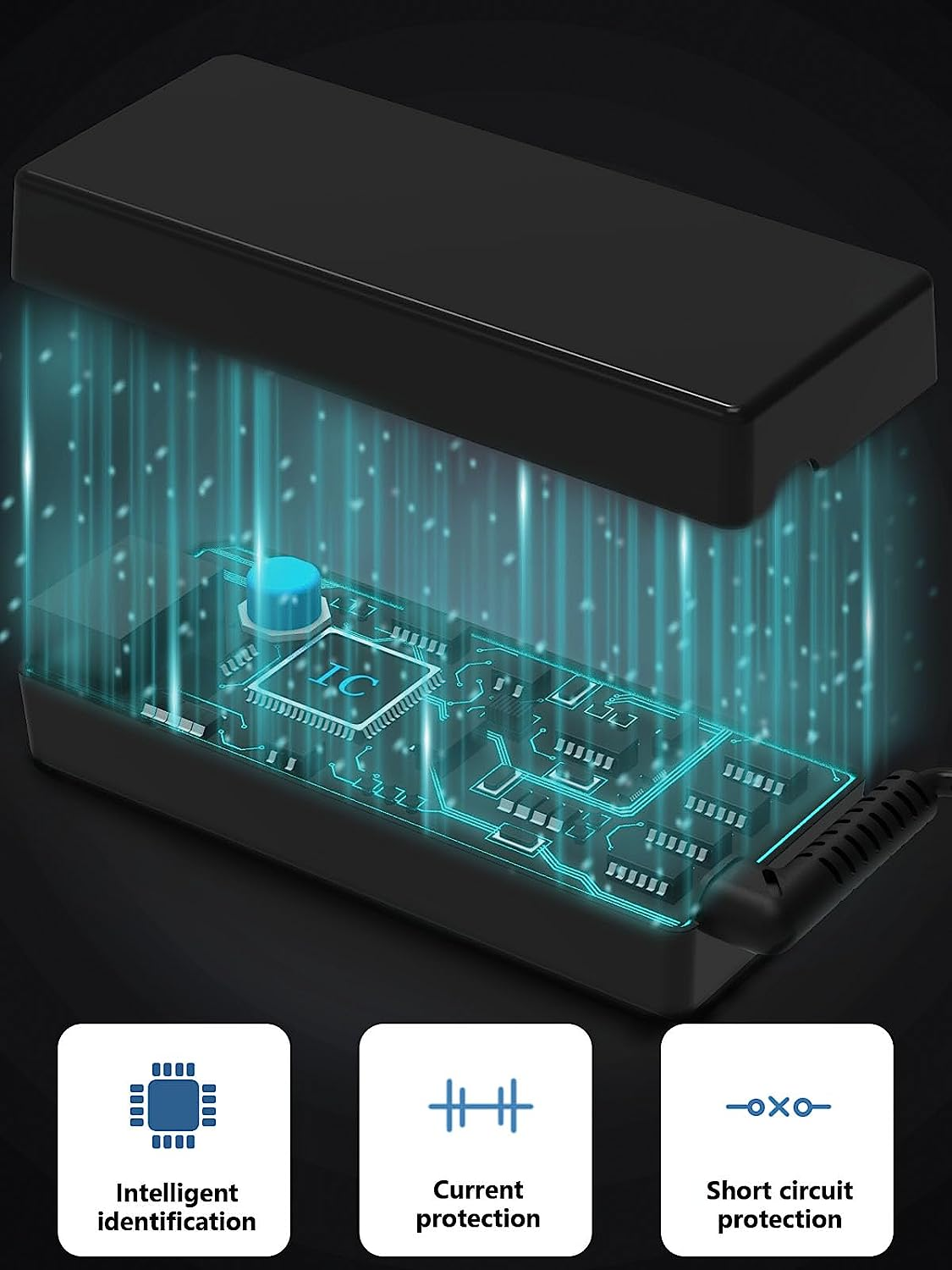 65W Laptop Charger Compatible with Lenovo Yoga 2 13 11S Thinkpad T470 T470S T460 E440 E450 E550 E531 E560 T430 T440S T440P T450 E570 L470 L440 X270 X250 Ideapad 300 500 Carbon 2015 2016 Power Adapter image number 3