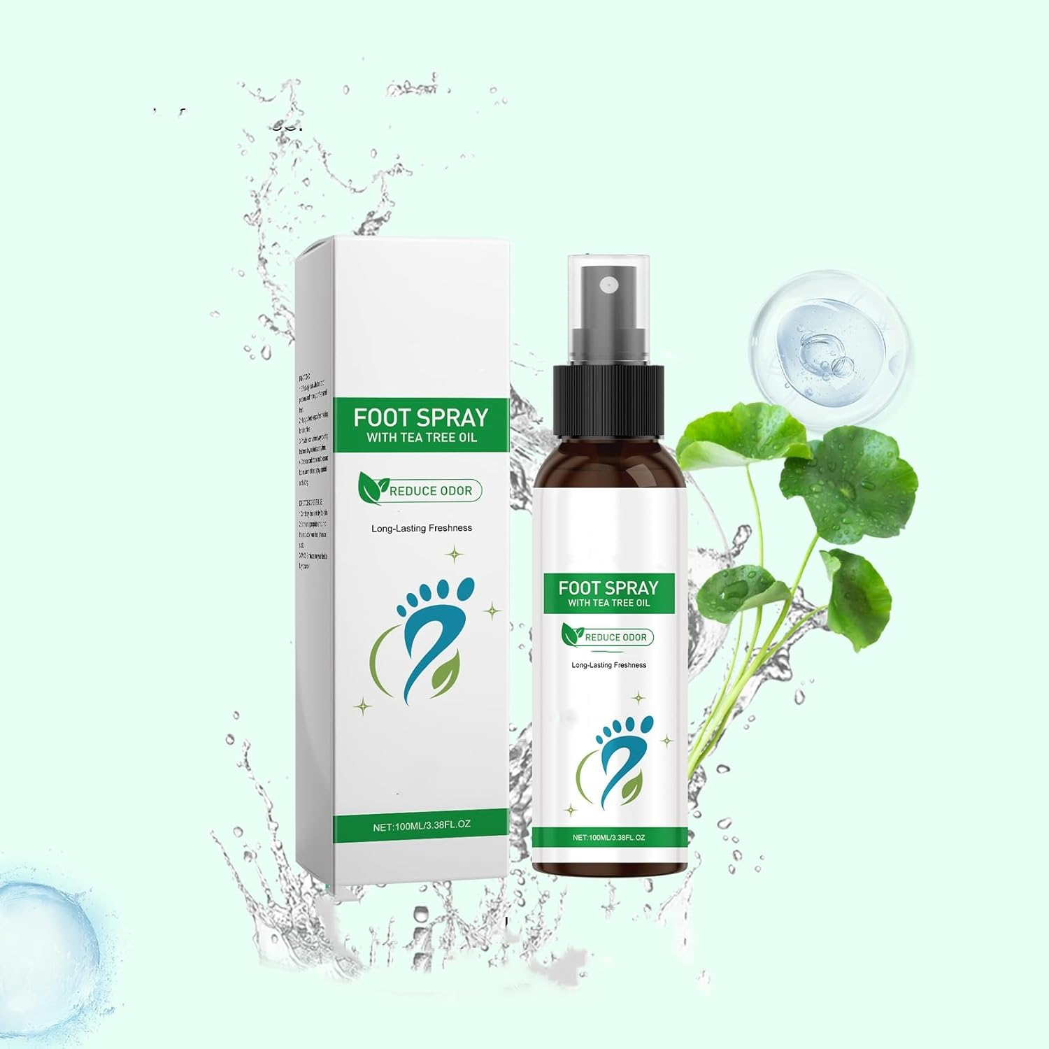 Foot Spray with Tea Tree Oil, Deodorant for Smelly Feet,Refresher Odour for Men and Women,Reduce Smelly Sweat for Athletes,Odor Sprays,School Smelly Shoe Refreshment (1Pcs) - 3Pcs image number 3