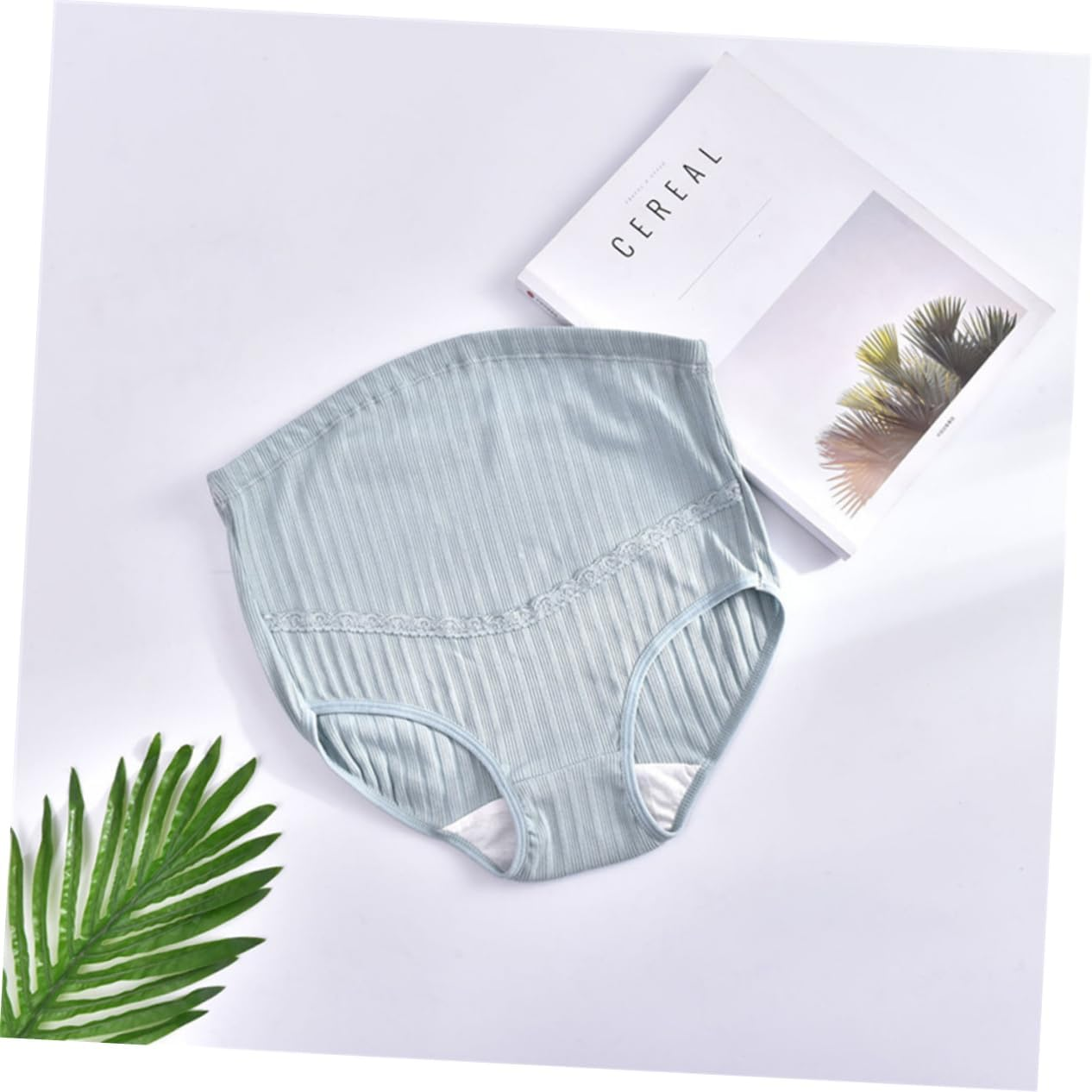 3Pcs High Waist Maternity Panties Cotton Women Underwear for Pregnant Seamless Pregnancy XL Skin Blackish image number 2