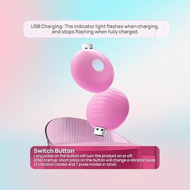 Vibrating Nipple Clamps Electric Shock Nipple Clamps Clip Adjustable Nipple Sex Toys Clitoris Clamp Nipple Vibrator with 10 Powerful Vibration Couples Clamps for Clitoris Nipple Stimulation Pink image number 2