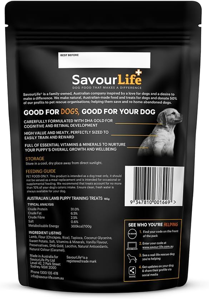 Savourlife Australian Lamb Puppy Training Treats 165G