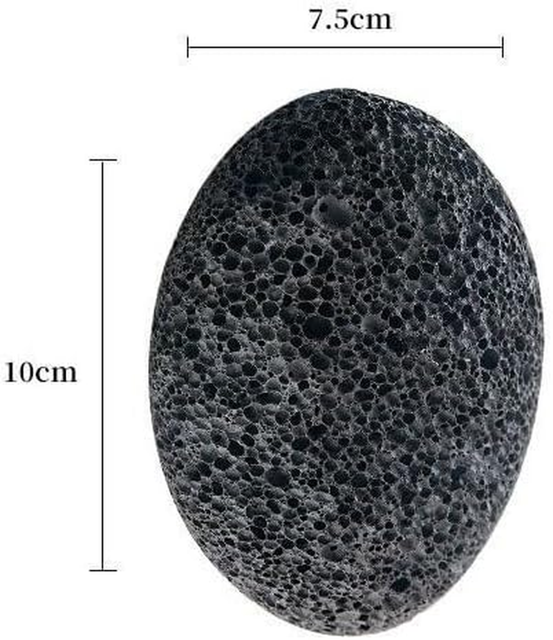 Pure Natural Volcanic Stone Foot Grinder for Removing Dead Skin from the Soles and Heels of the Feet, Removing Calluses and Keratin (Black, One Size) image number 3