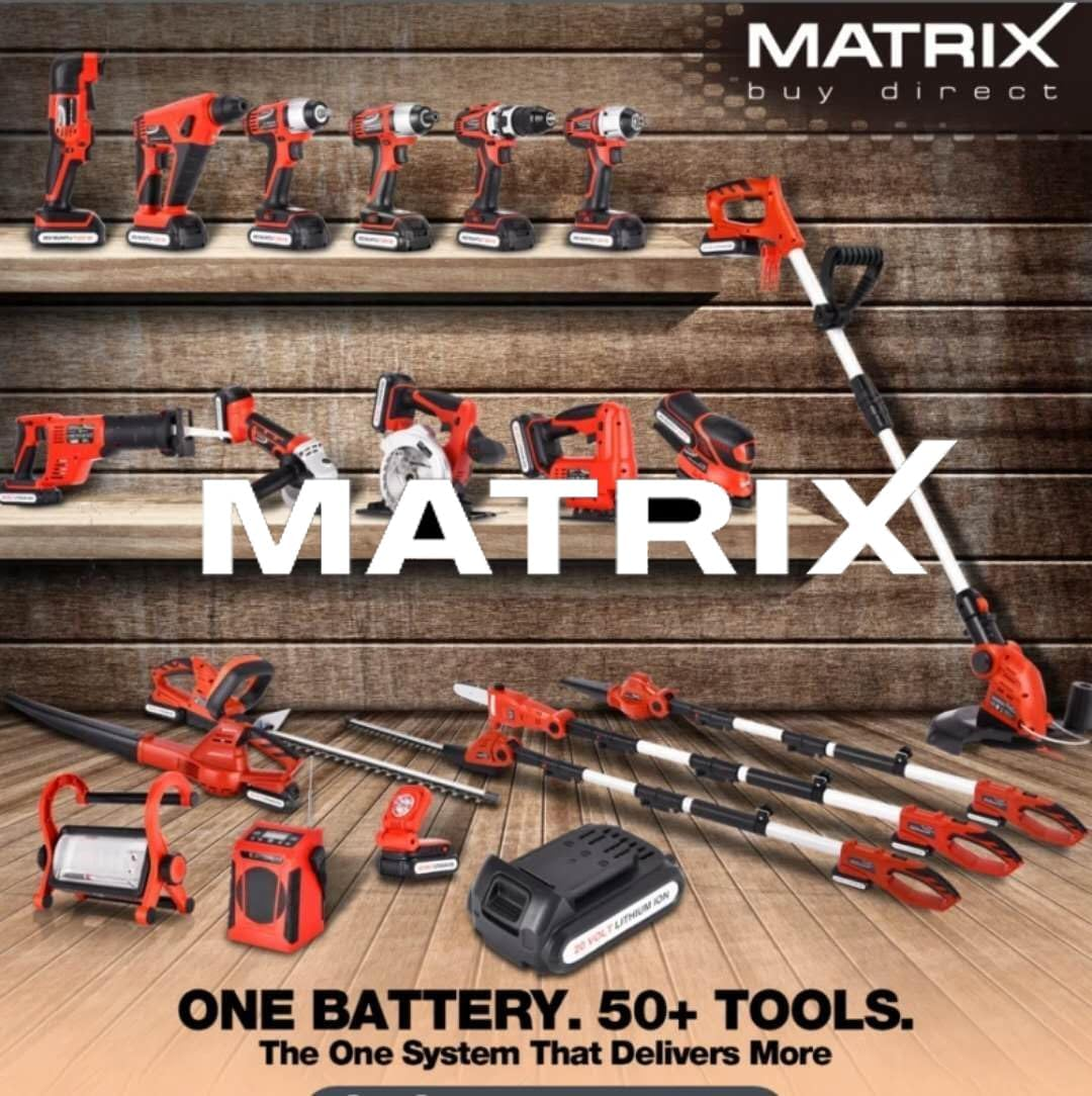 Matrix 40V (20Vx2) Brushless Brush Cutter & Line Trimmer Whipper Snipper Kit image number 1